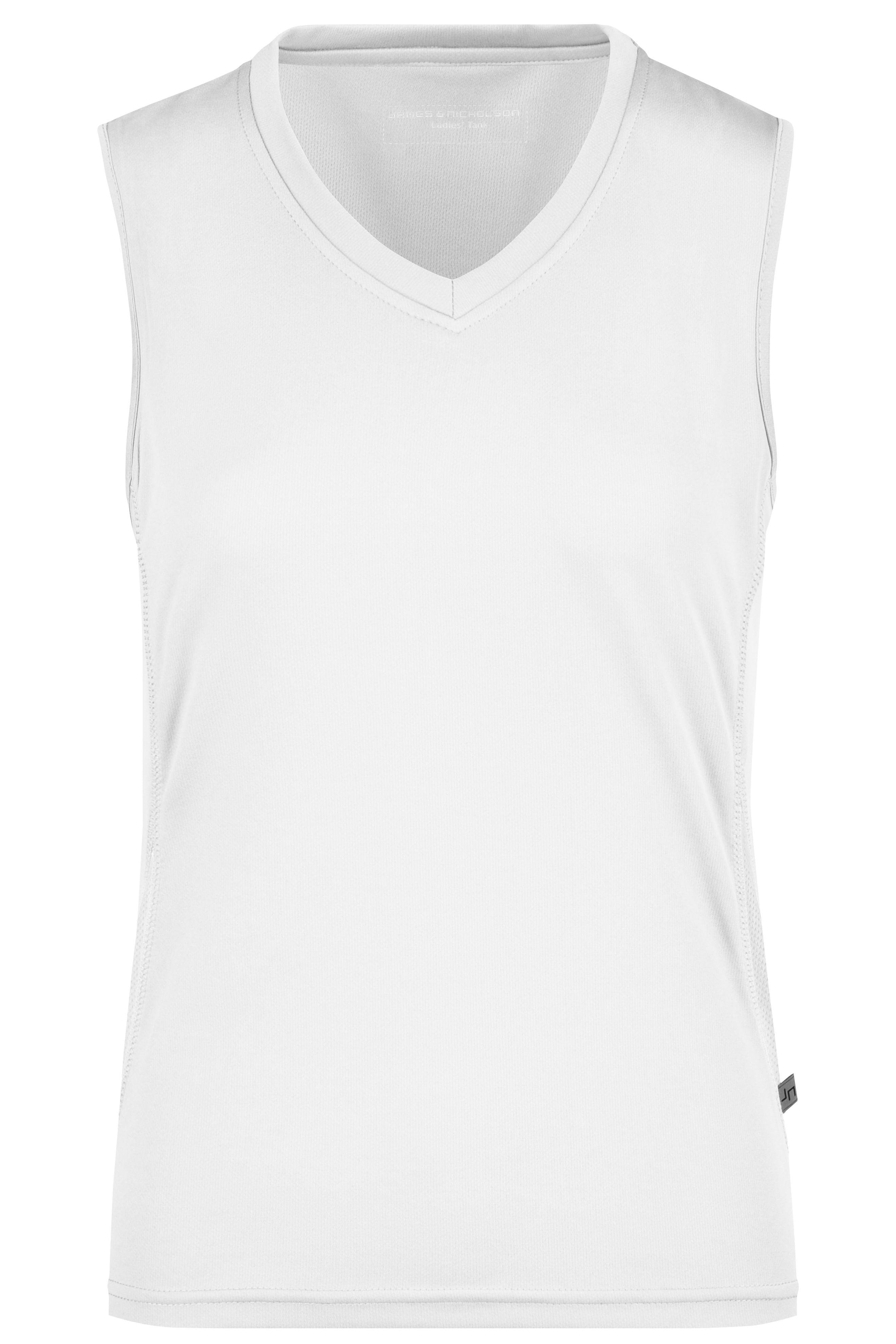 James & Nicholson Damen Lauftop Topcool white/white