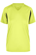 James & Nicholson Damen Laufshirt Topcool fluo-yellow/black
