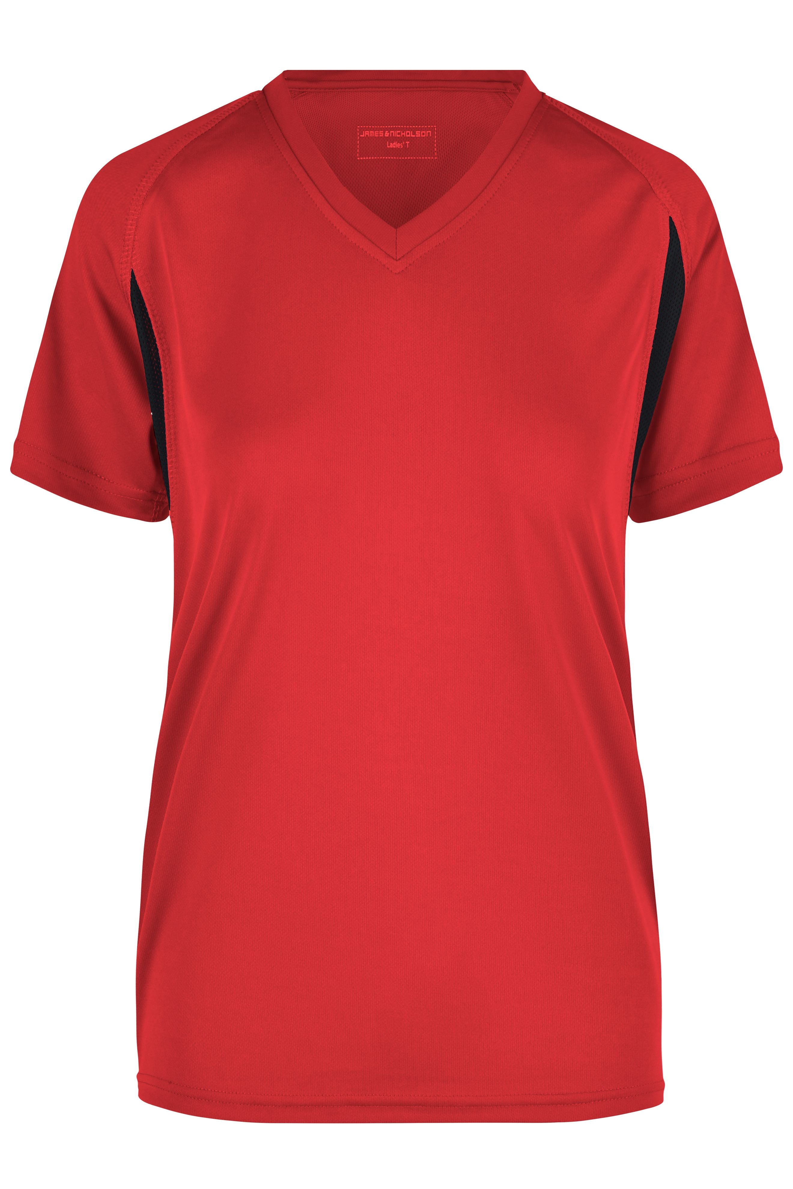 James & Nicholson Damen Laufshirt Topcool red/black