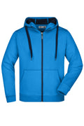 James & Nicholson Sportliche Herren Sweatjacke azur/navy