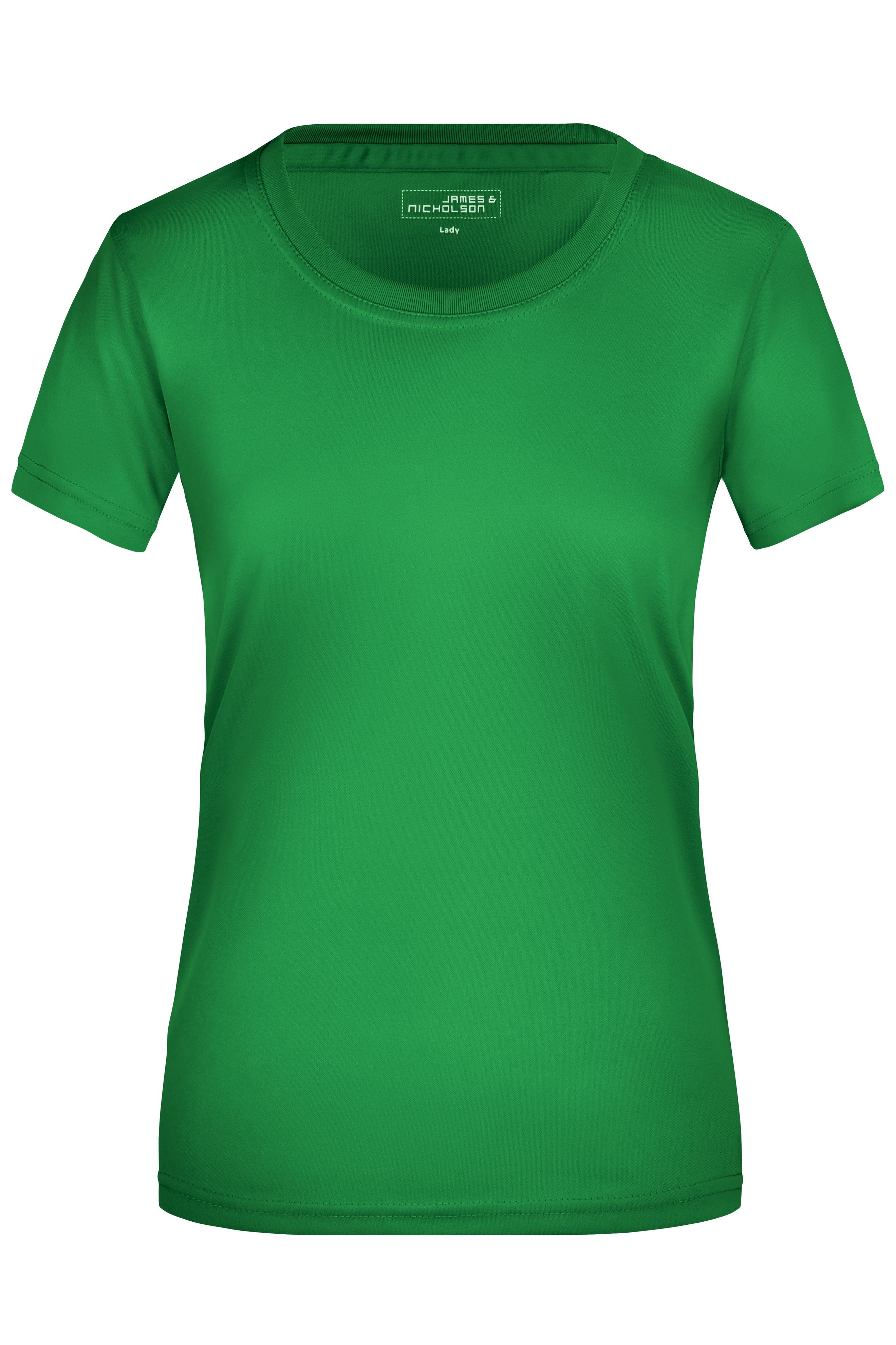 James & Nicholson Damen Aktiv T-Shirt green