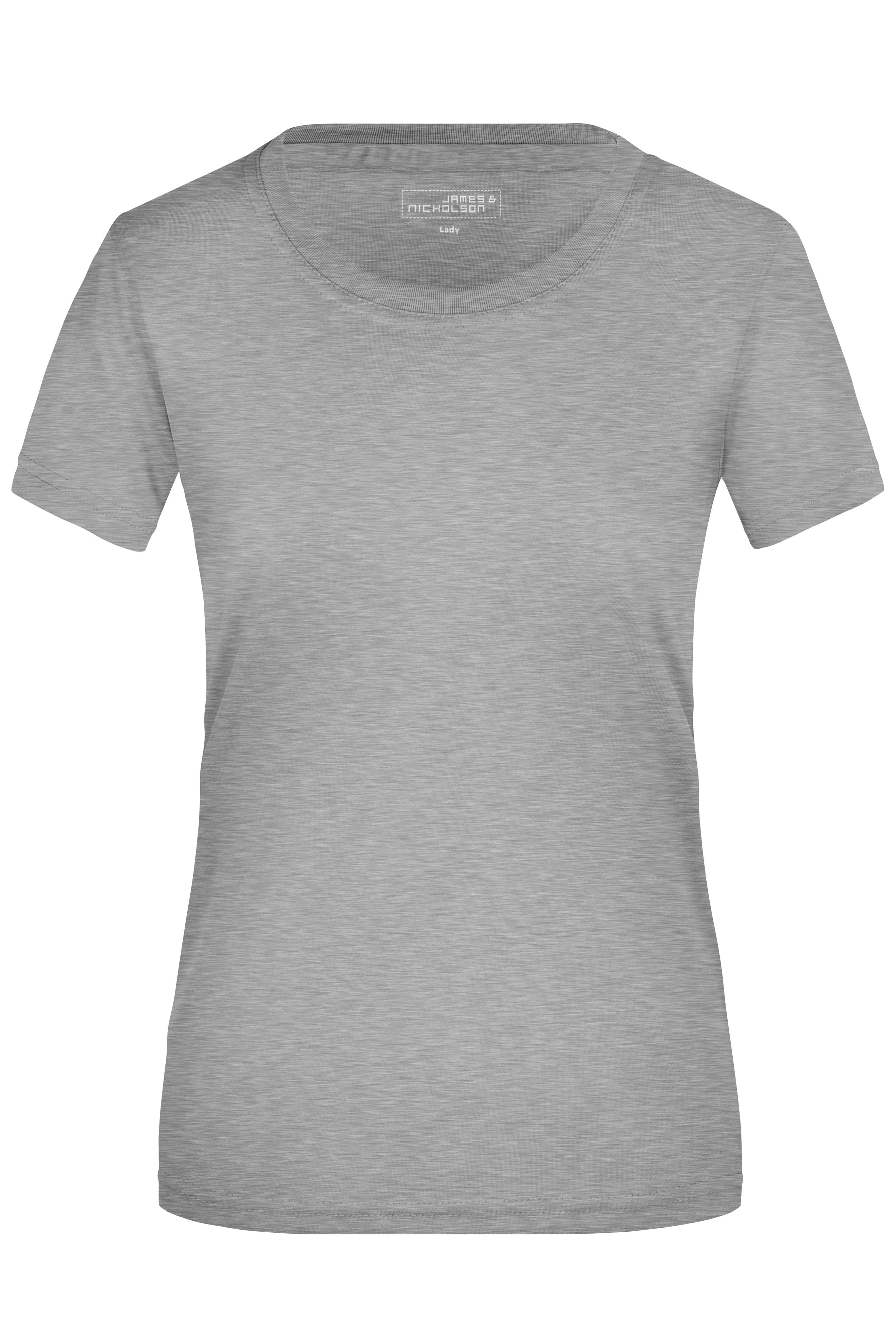 James & Nicholson Damen Aktiv T-Shirt light-melange