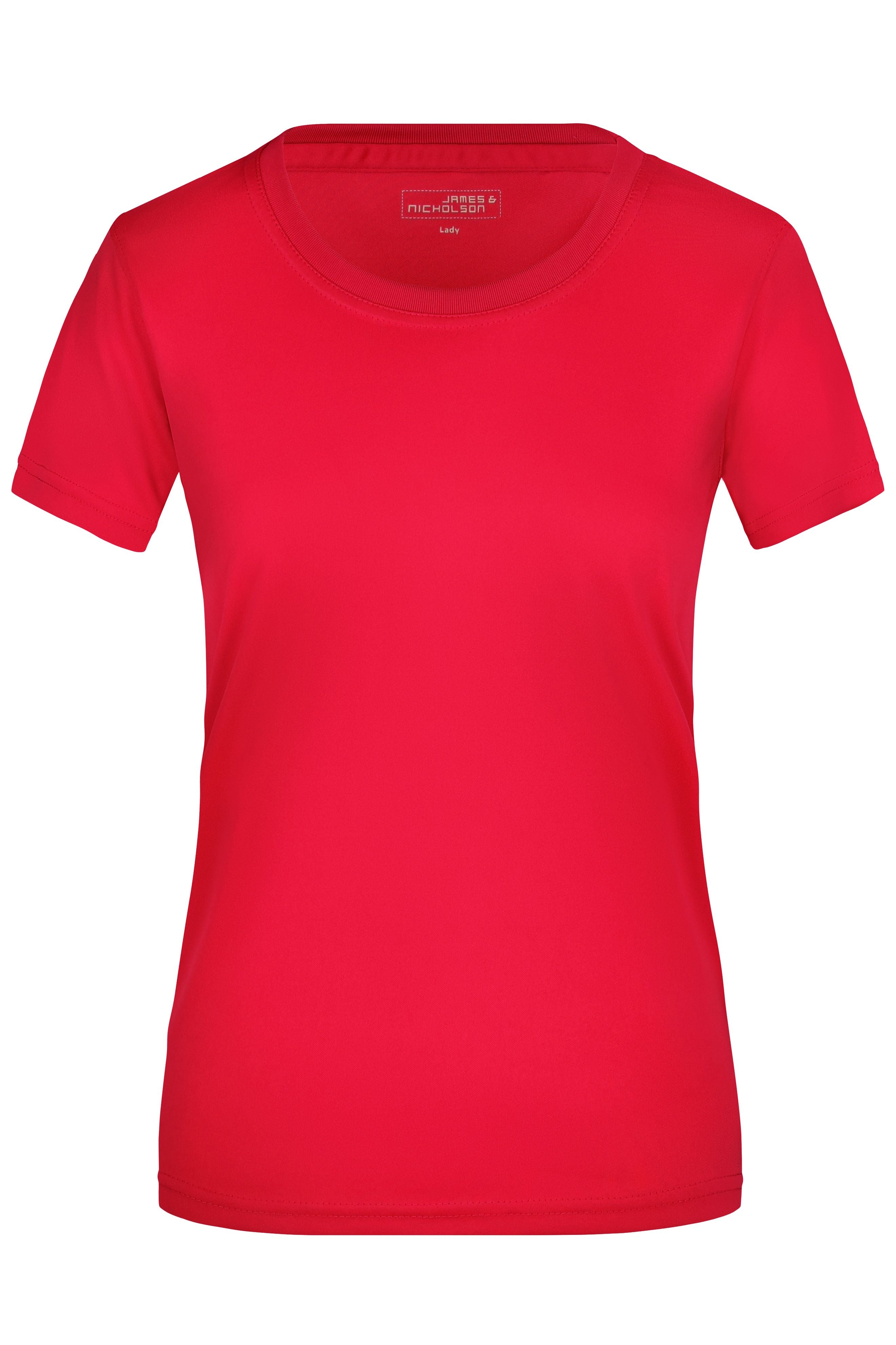 James & Nicholson Damen Aktiv T-Shirt red