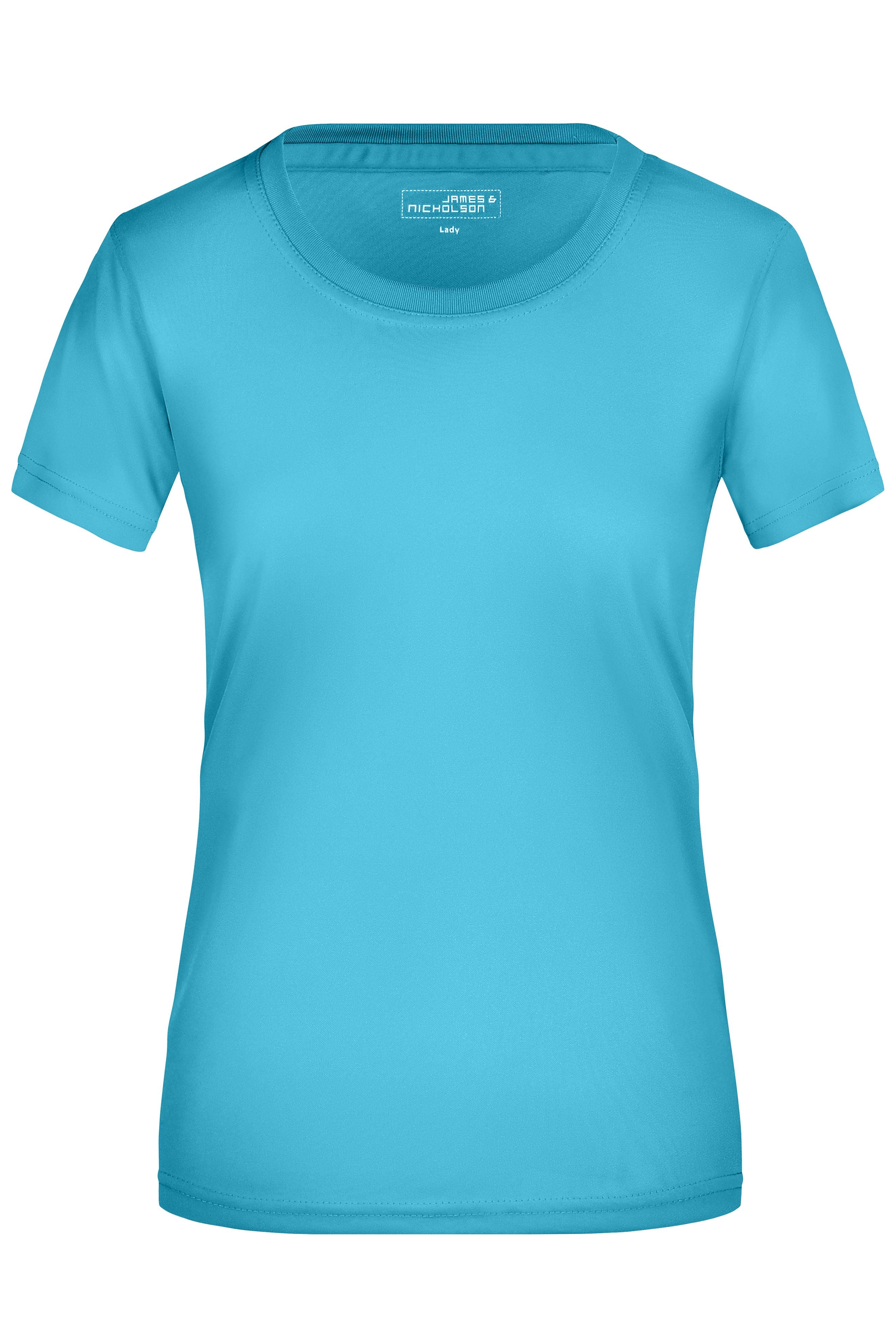 James & Nicholson Damen Aktiv T-Shirt turquoise