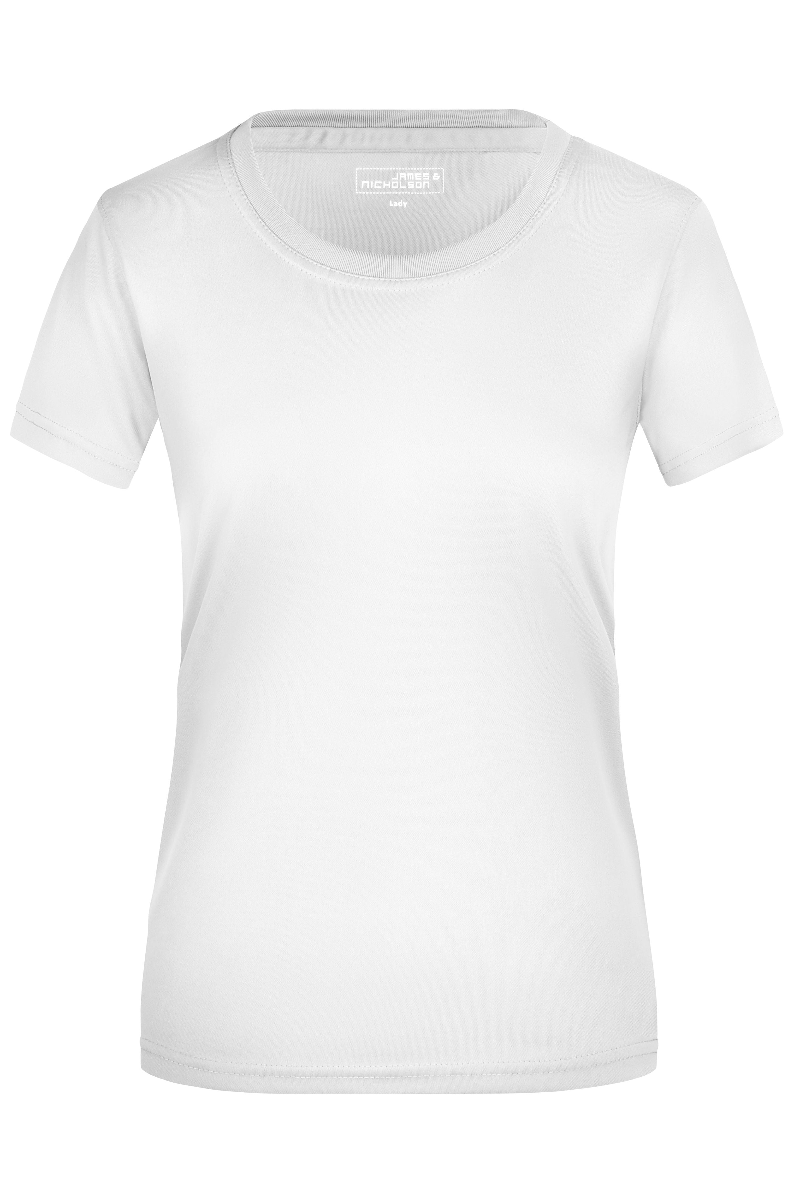 James & Nicholson Damen Aktiv T-Shirt white