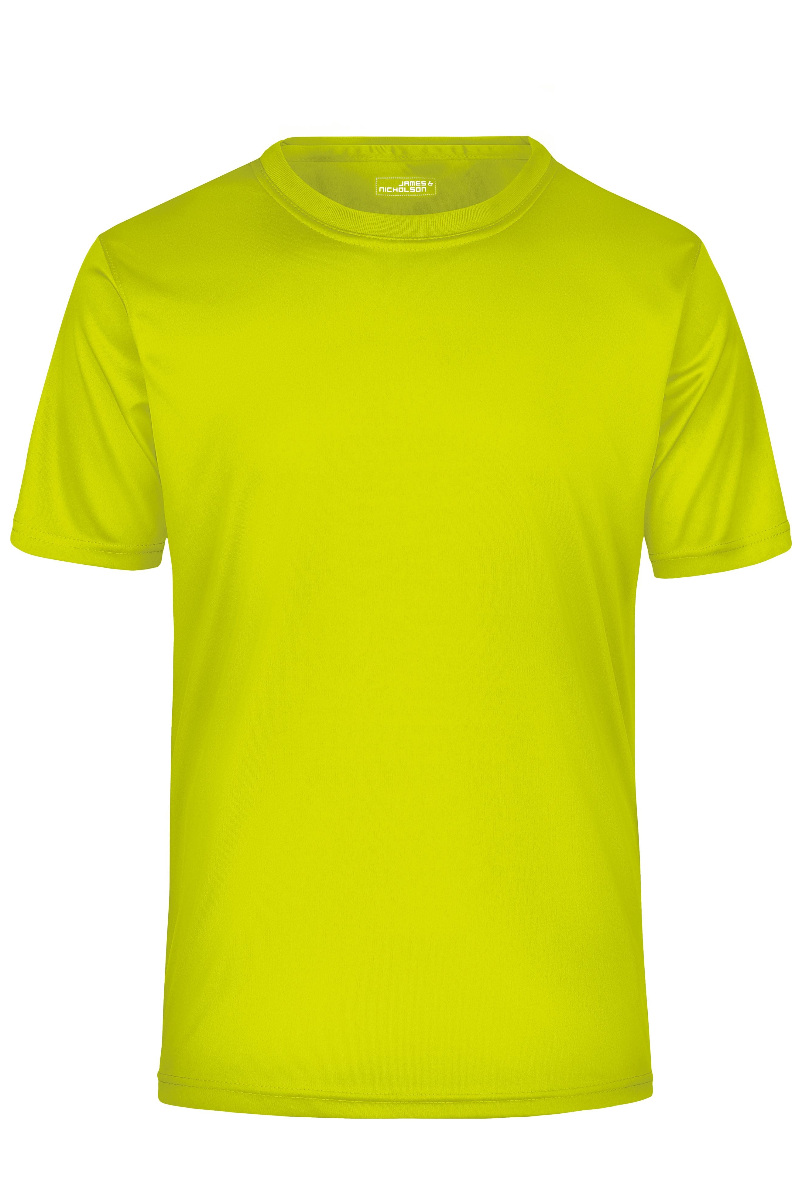 James & Nicholson Herren Aktiv T-Shirt acid-yellow