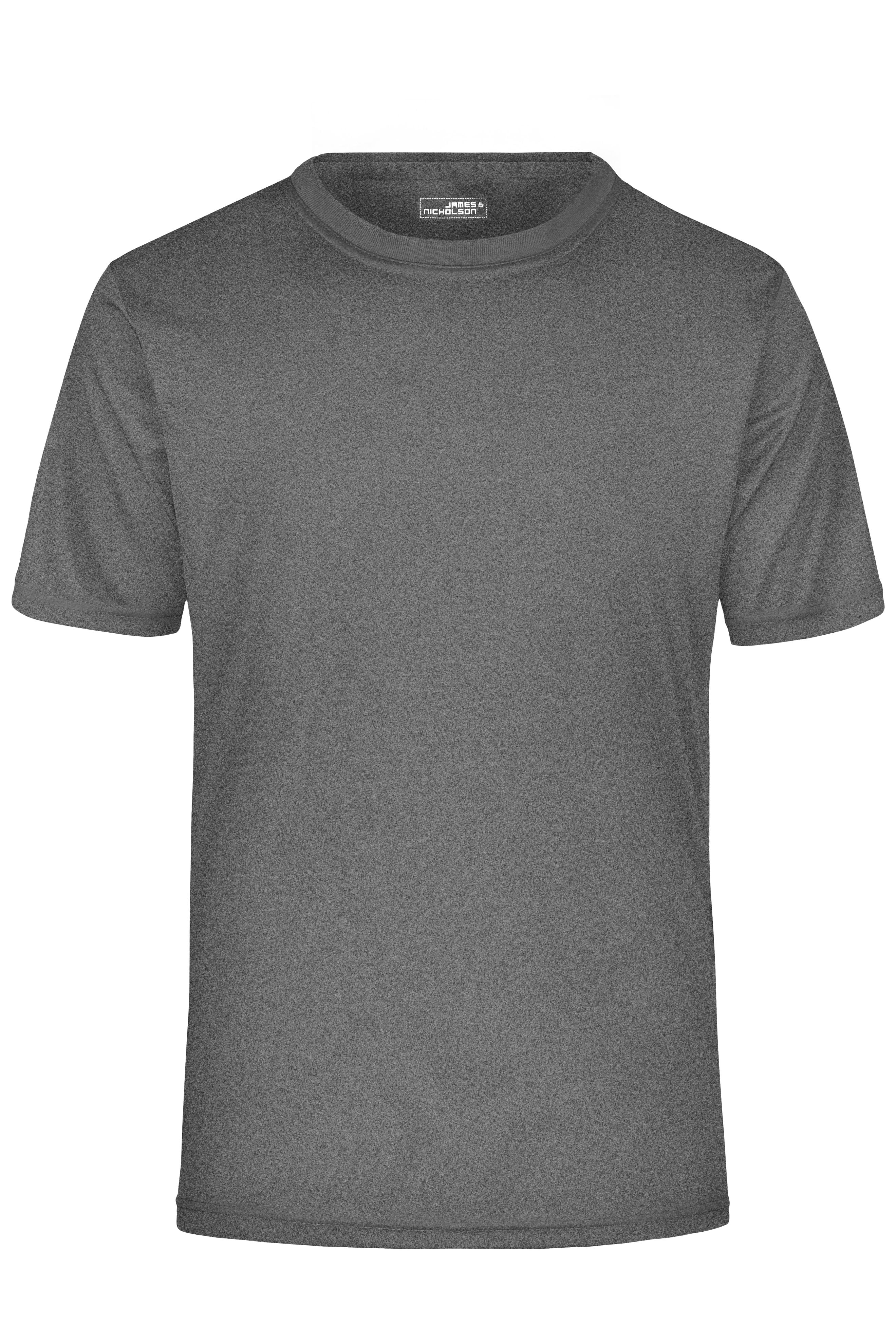 James & Nicholson Herren Aktiv T-Shirt dark-melange