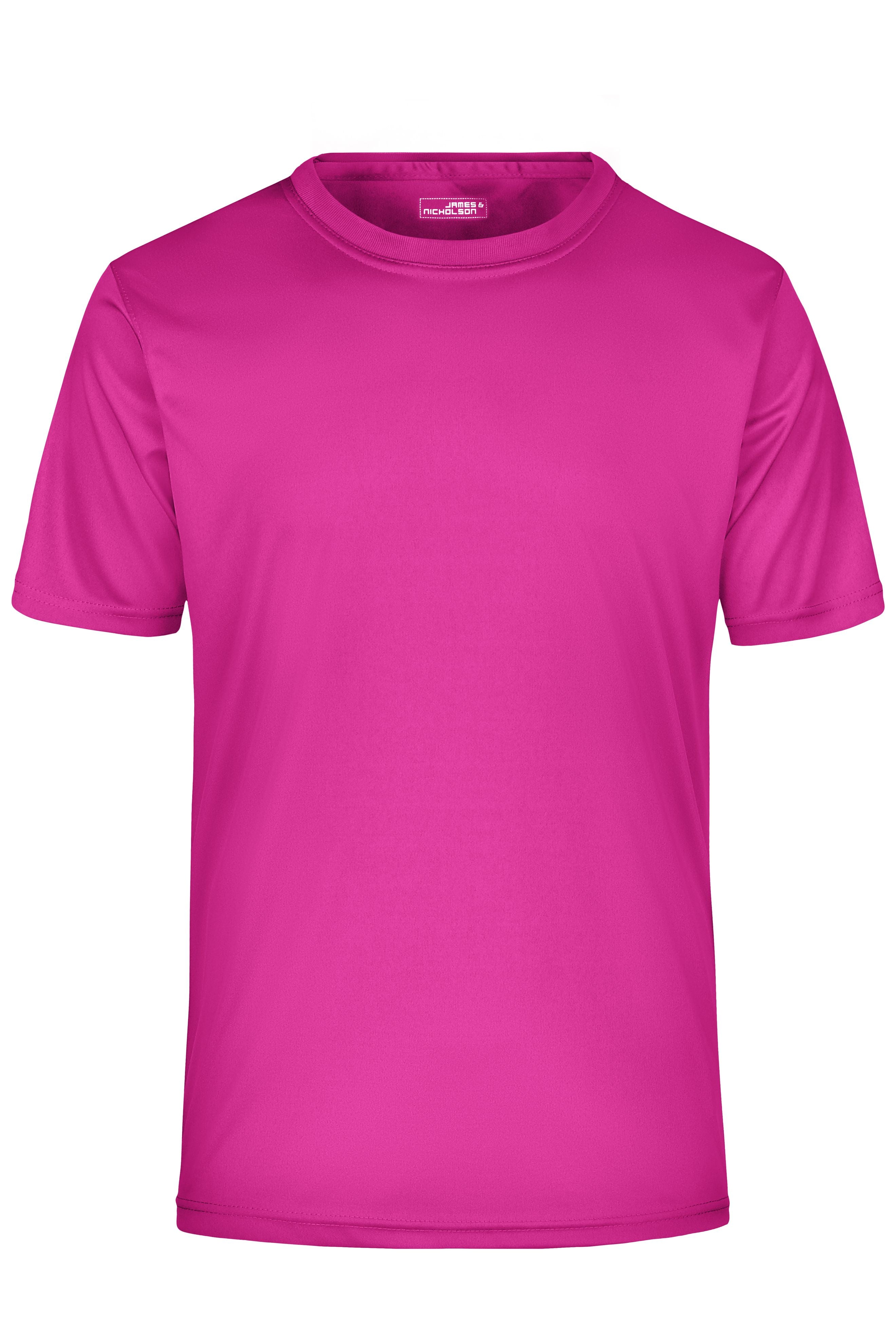 James & Nicholson Herren Aktiv T-Shirt pink