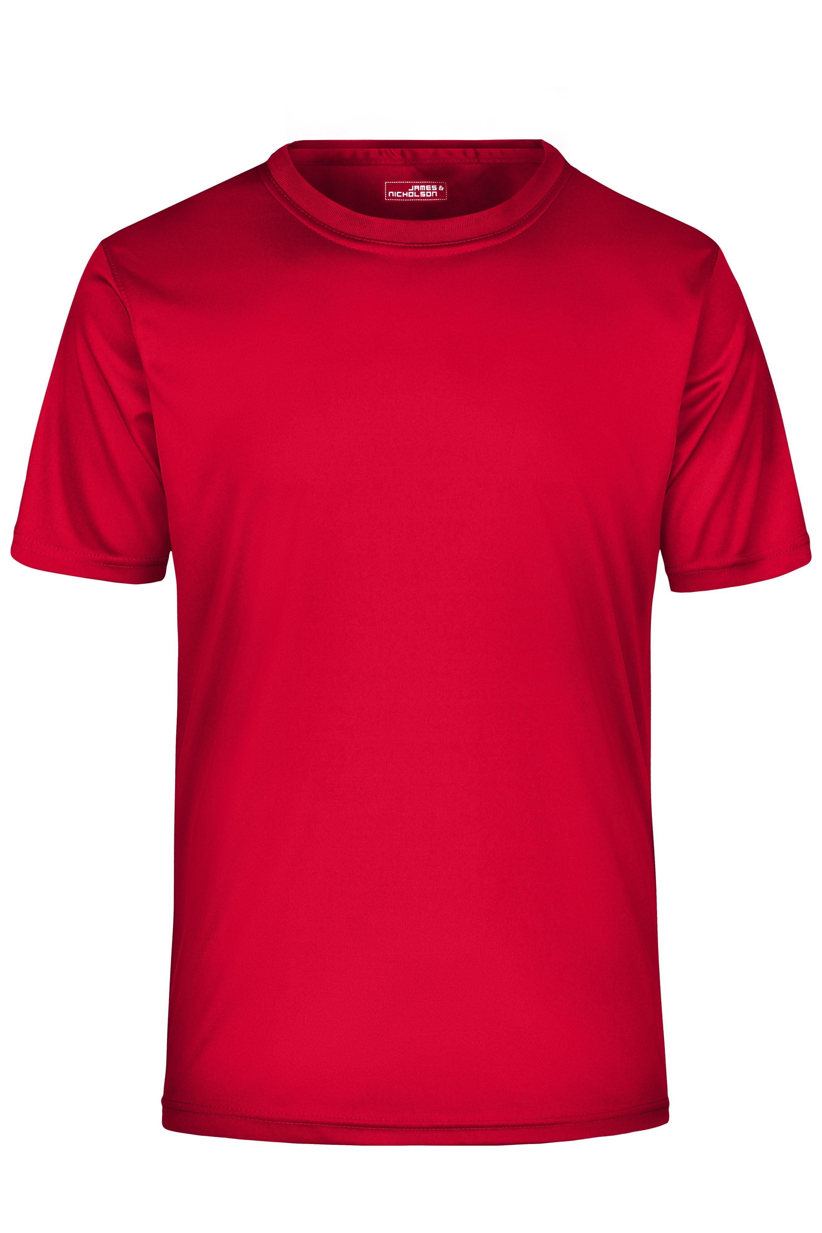 James & Nicholson Herren Aktiv T-Shirt red