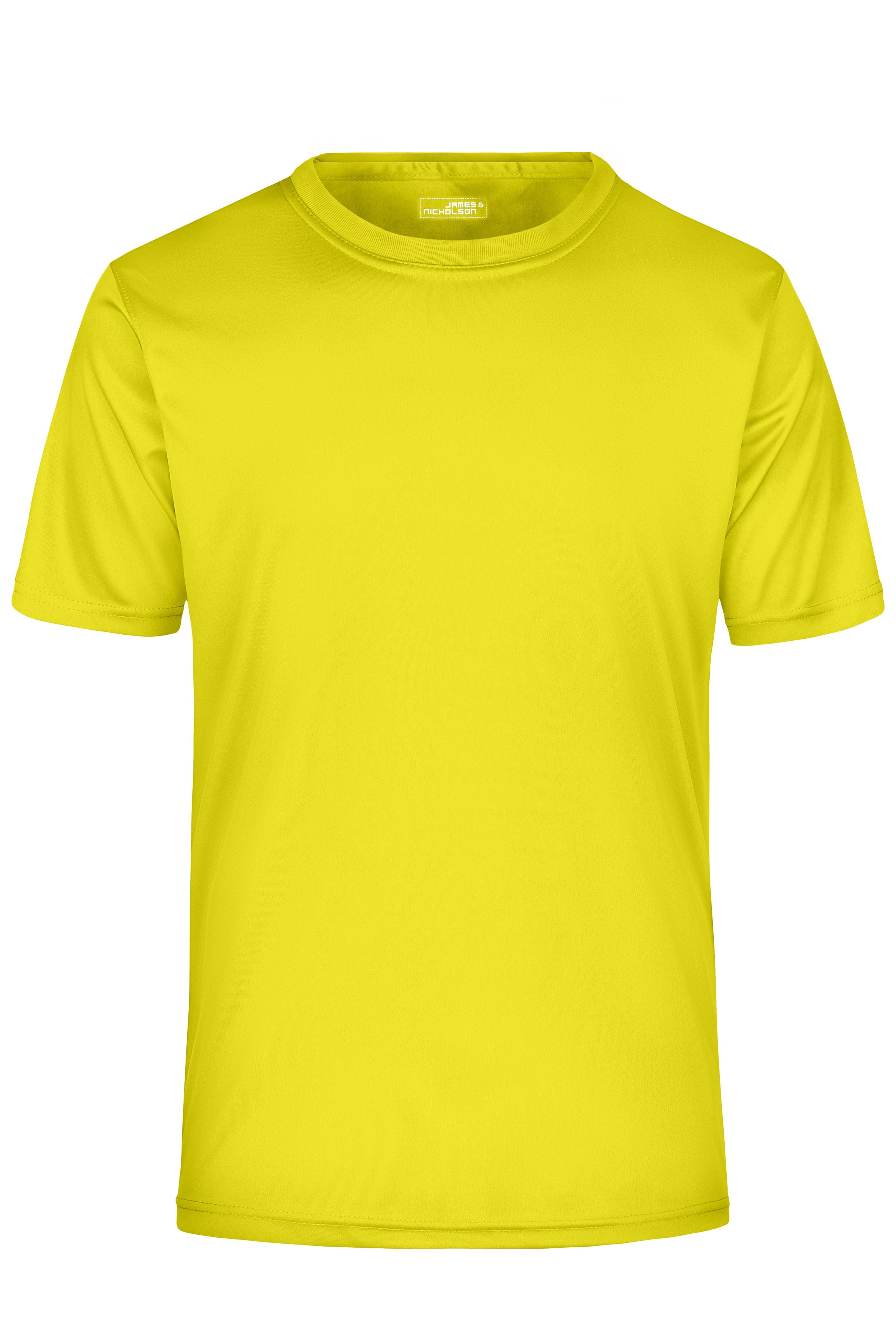 James & Nicholson Herren Aktiv T-Shirt yellow