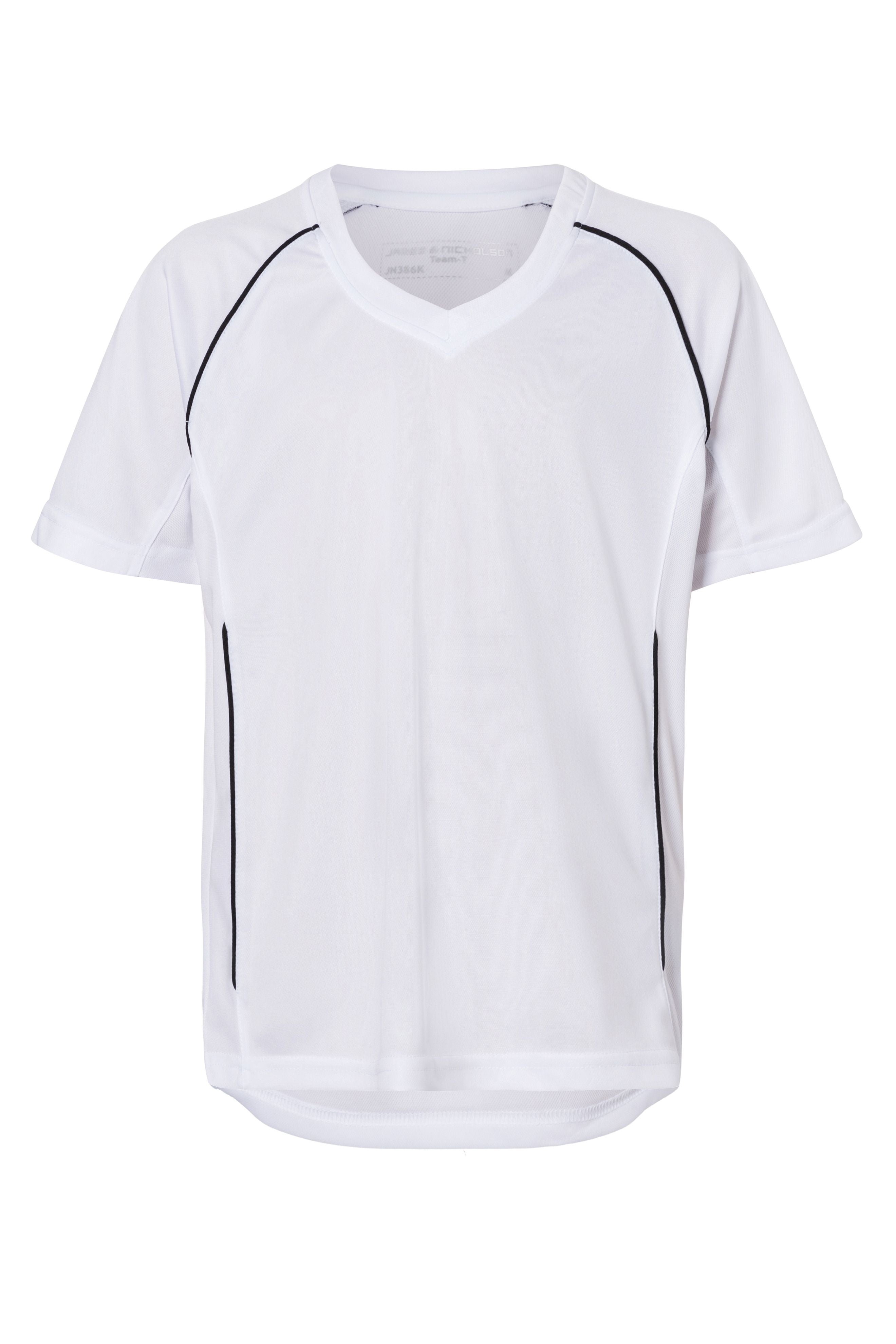 James & Nicholson Kinder Basic Team Trikot white/black