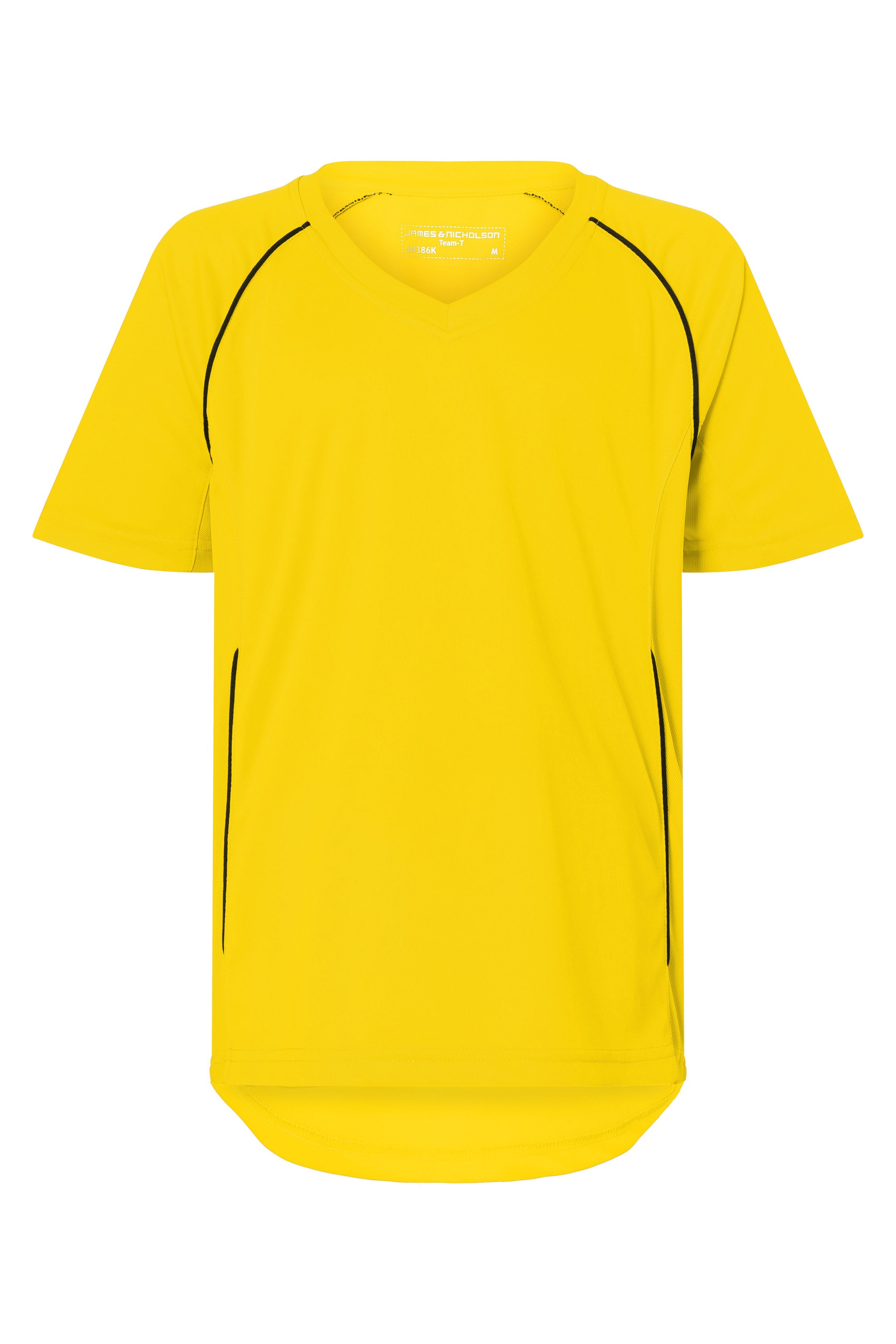 James & Nicholson Kinder Basic Team Trikot yellow/black