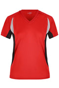 James & Nicholson Topcool Laufshirt Damen red/black