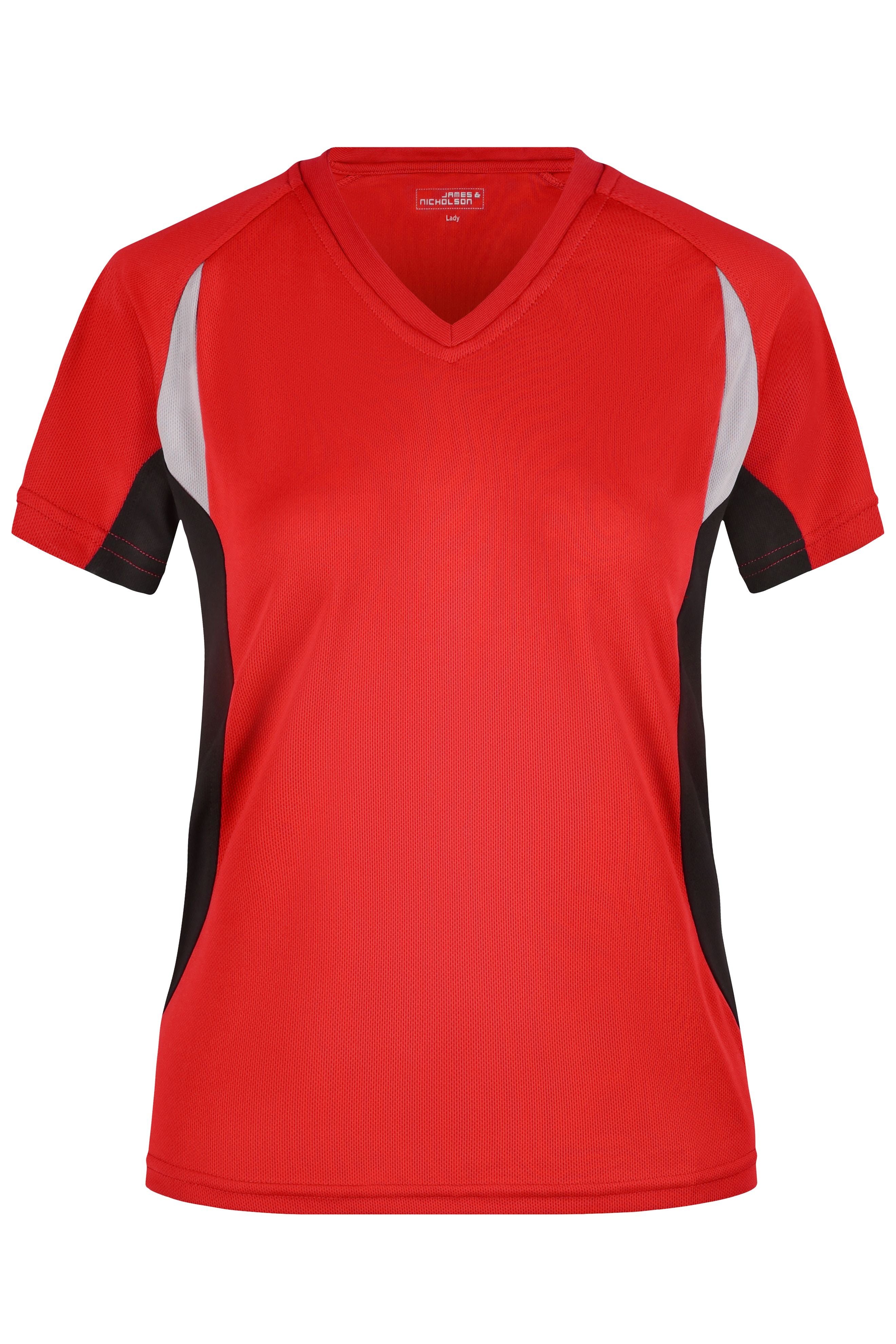 James & Nicholson Topcool Laufshirt Damen red/black