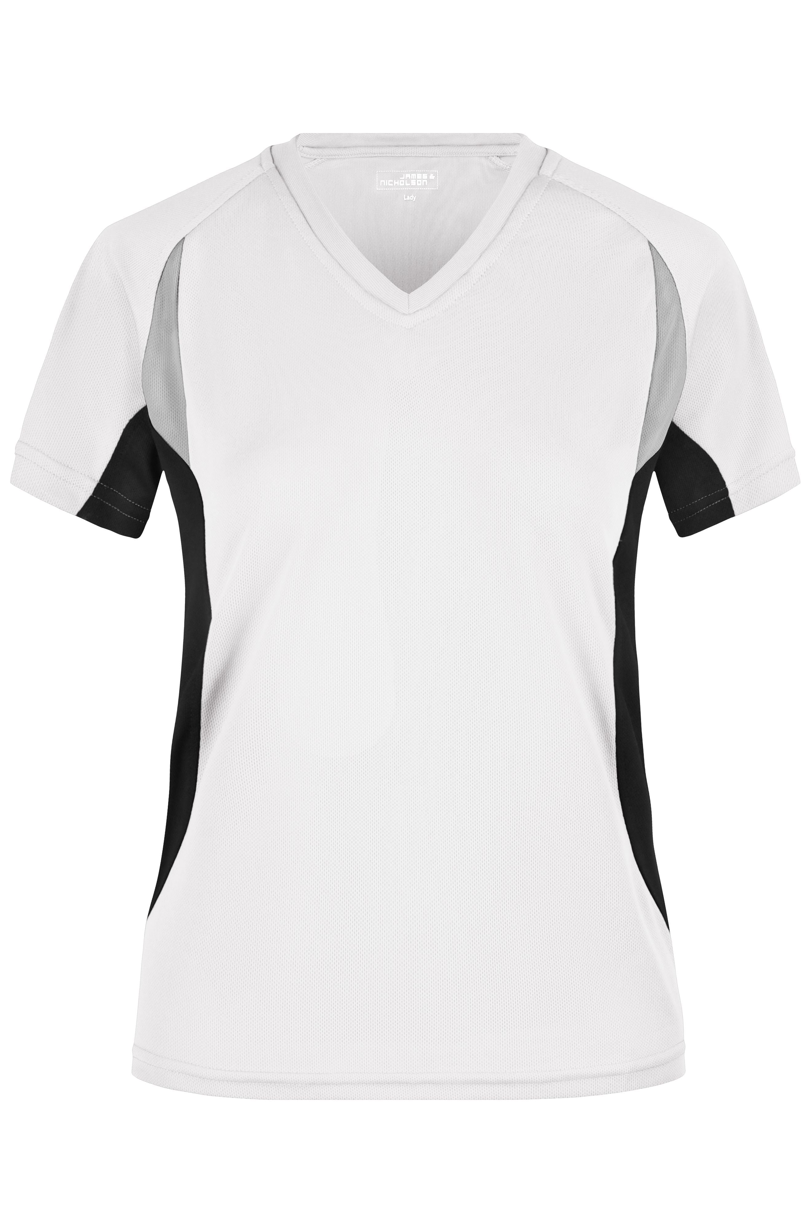 James & Nicholson Topcool Laufshirt Damen white/black