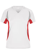 James & Nicholson Topcool Laufshirt Damen white/red