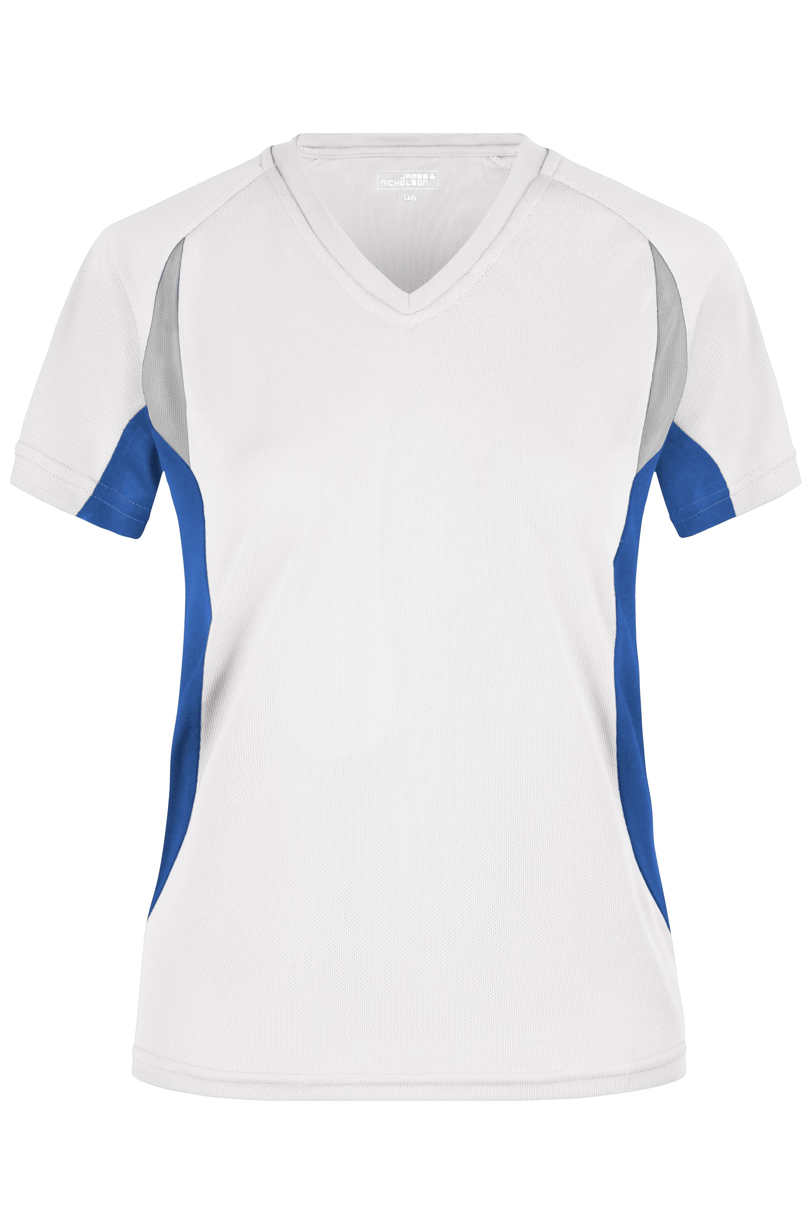 James & Nicholson Topcool Laufshirt Damen white/royal