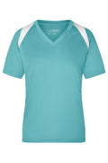 James & Nicholson Topcool T-Shirt Damen mint/white
