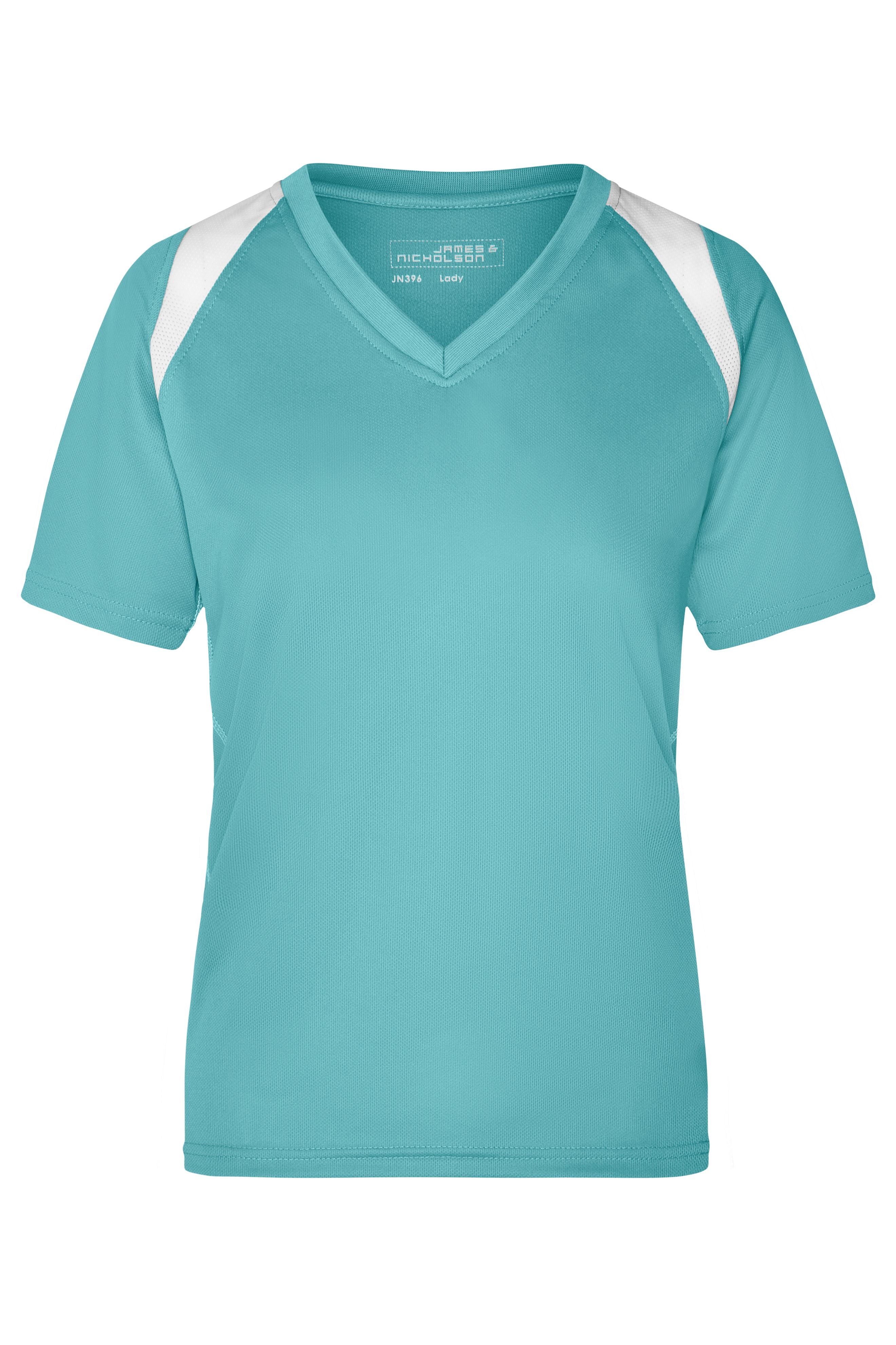 James & Nicholson Topcool T-Shirt Damen mint/white