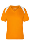 James & Nicholson Topcool T-Shirt Damen orange/white