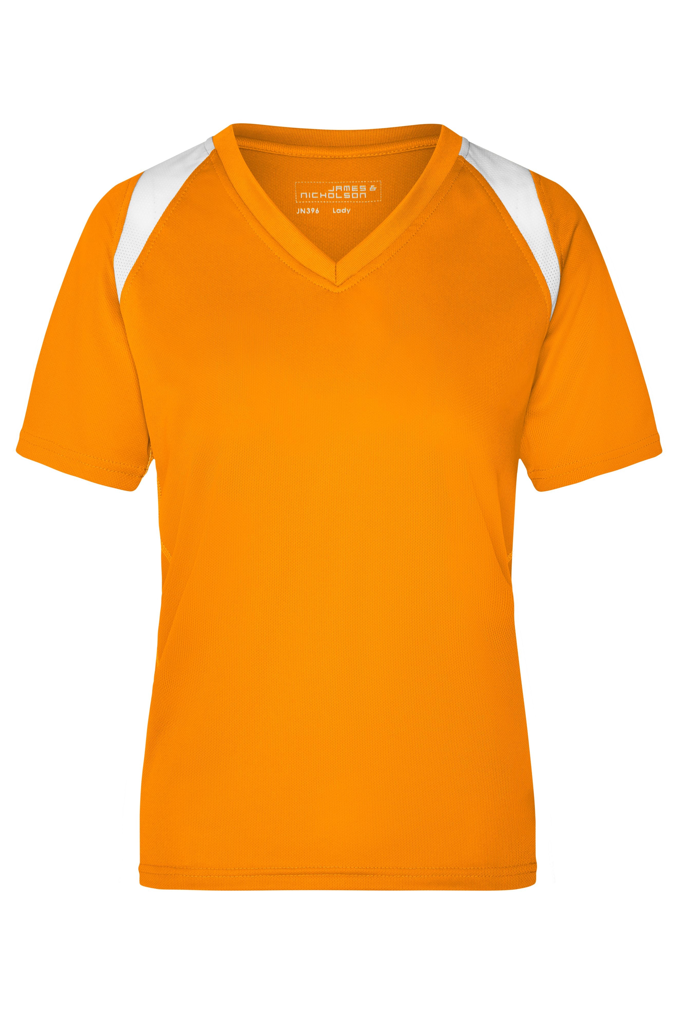 James & Nicholson Topcool T-Shirt Damen orange/white