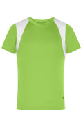 James & Nicholson Kinder Topcool T-Shirt lime-green/white