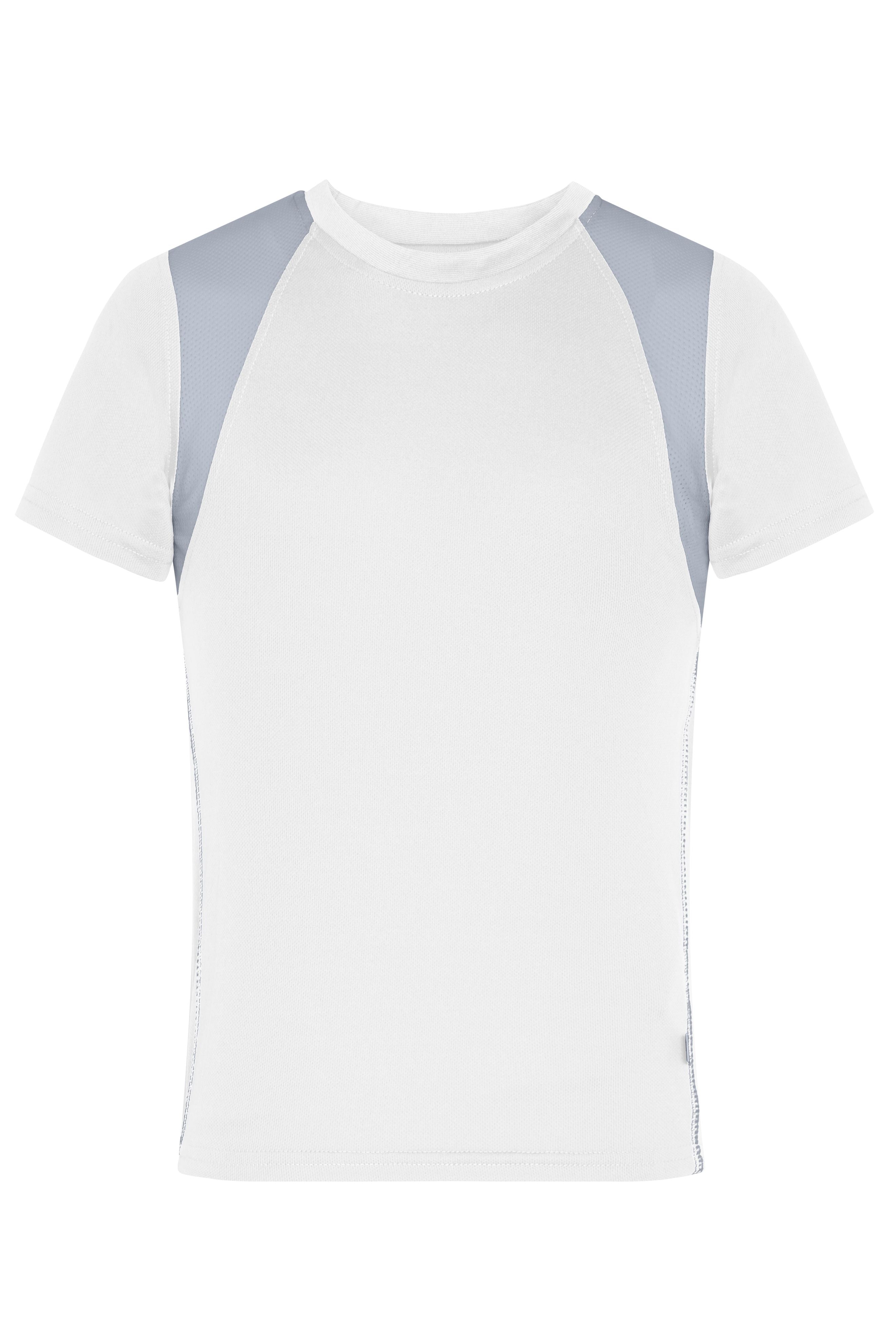 James & Nicholson Kinder Topcool T-Shirt white/silver