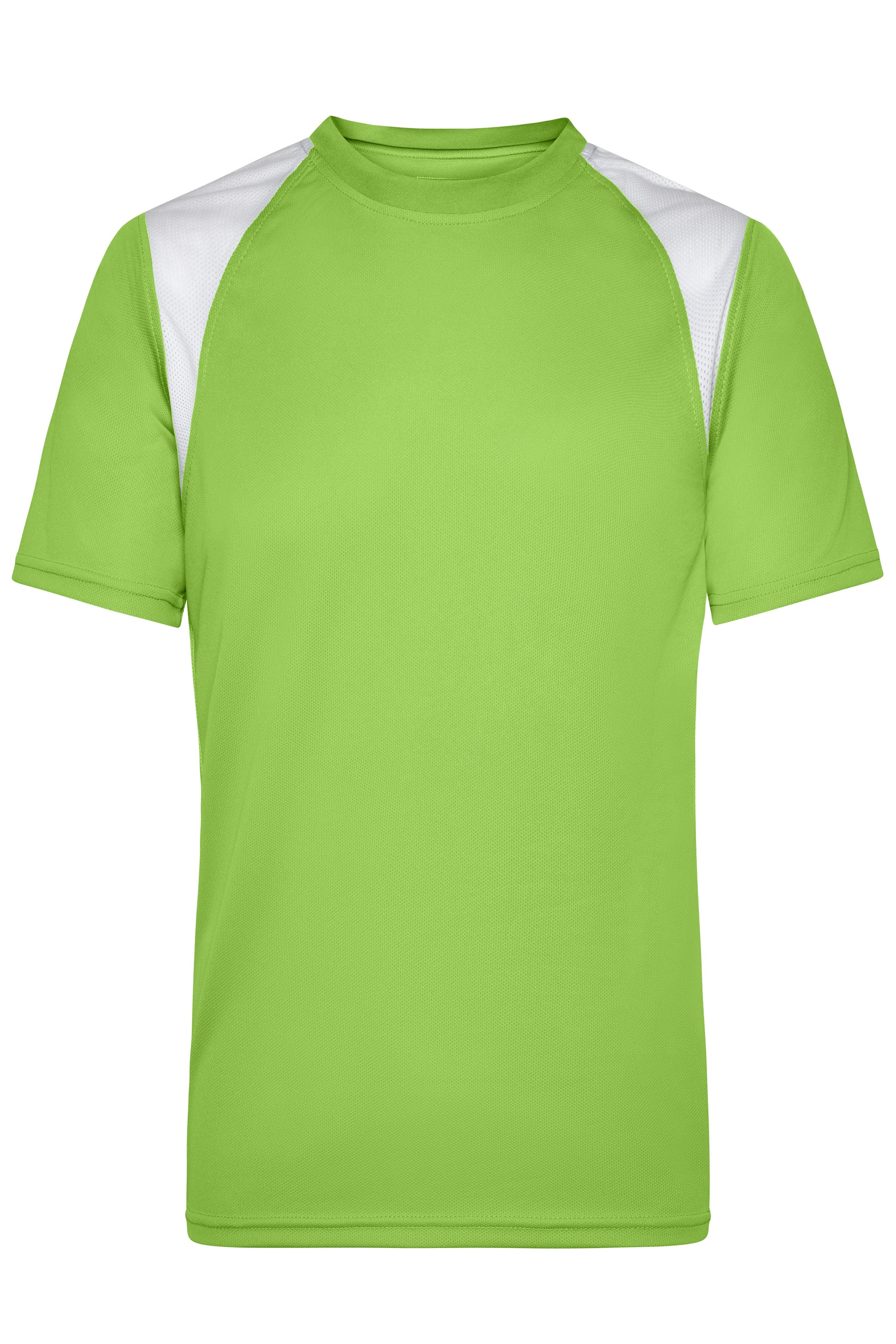 James & Nicholson Topcool T-Shirt Herren lime-green/white