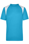 James & Nicholson Topcool T-Shirt Herren turquoise/white