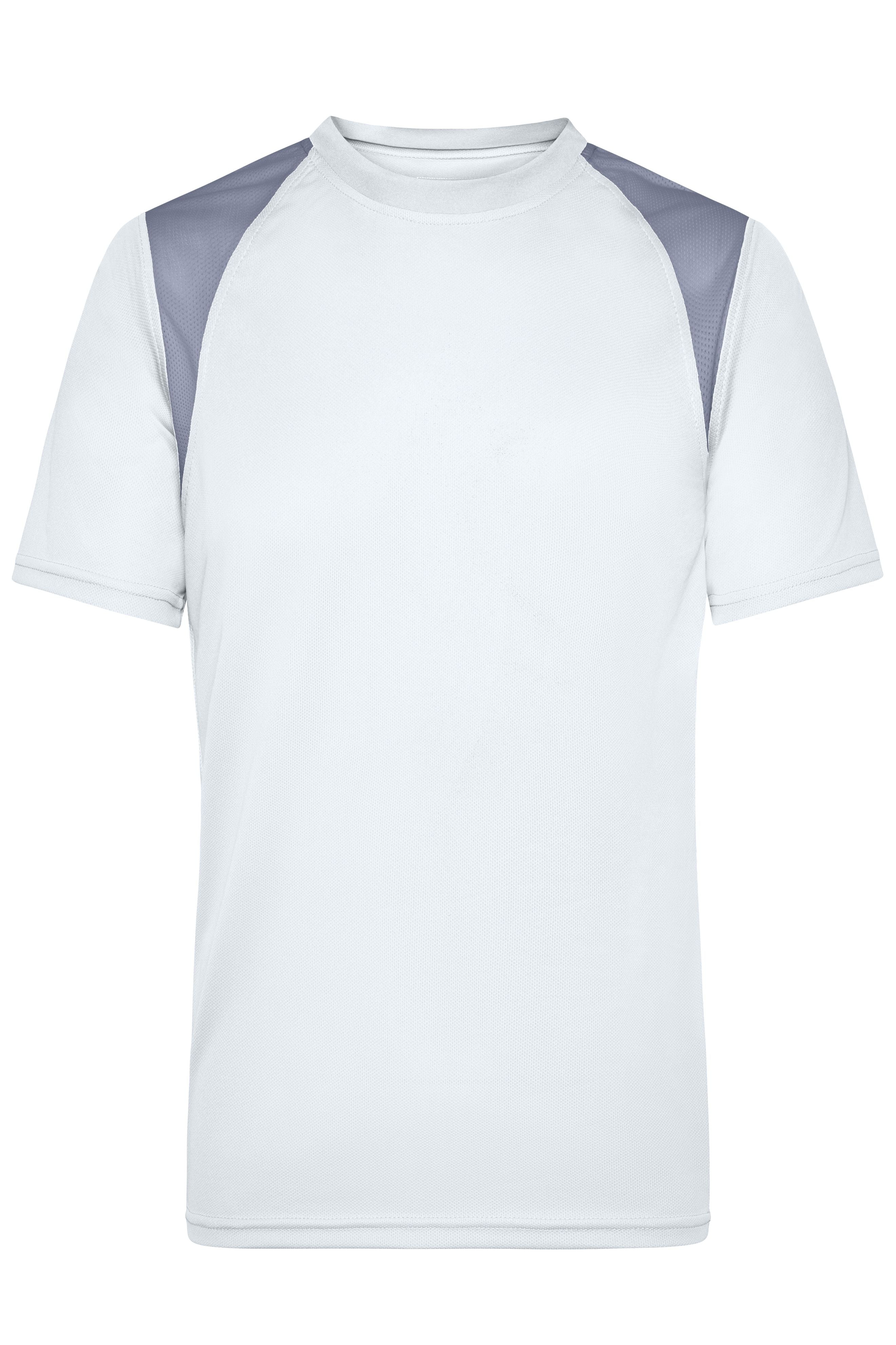 James & Nicholson Topcool T-Shirt Herren white/silver