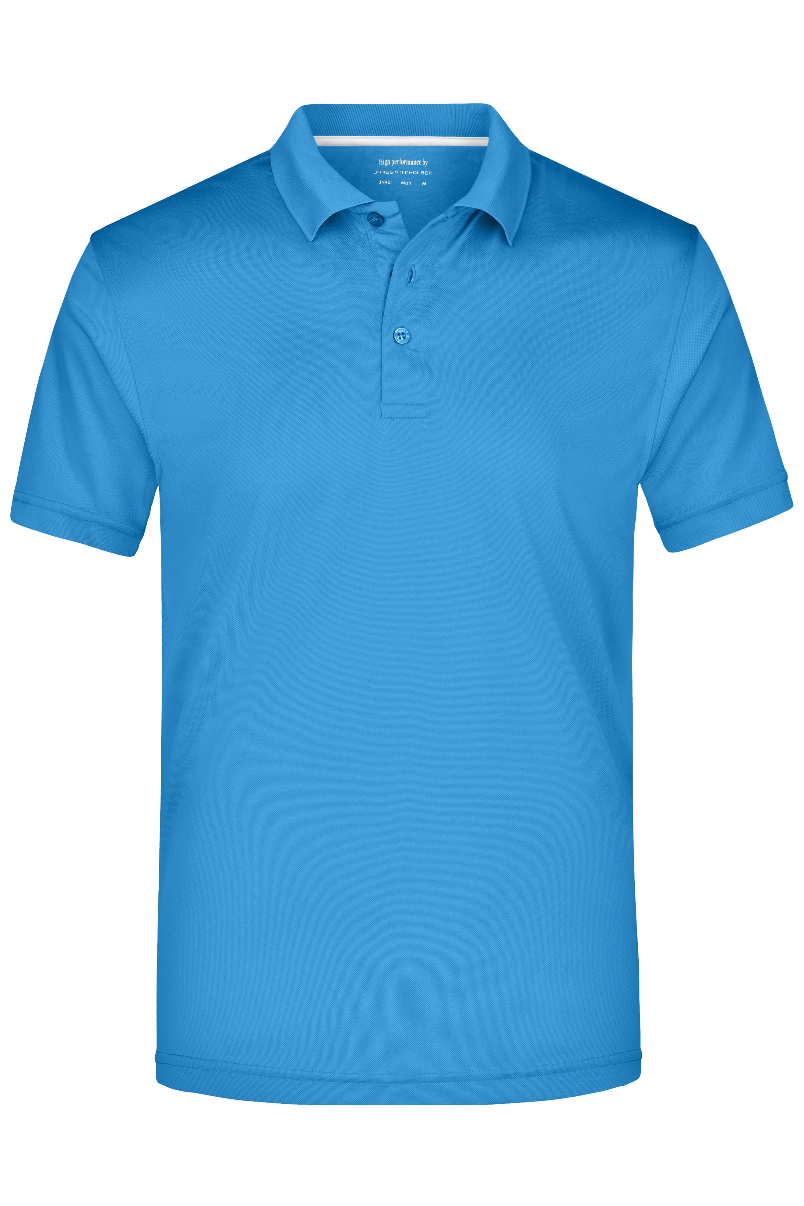 James & Nicholson Herren Funktionspolo azur