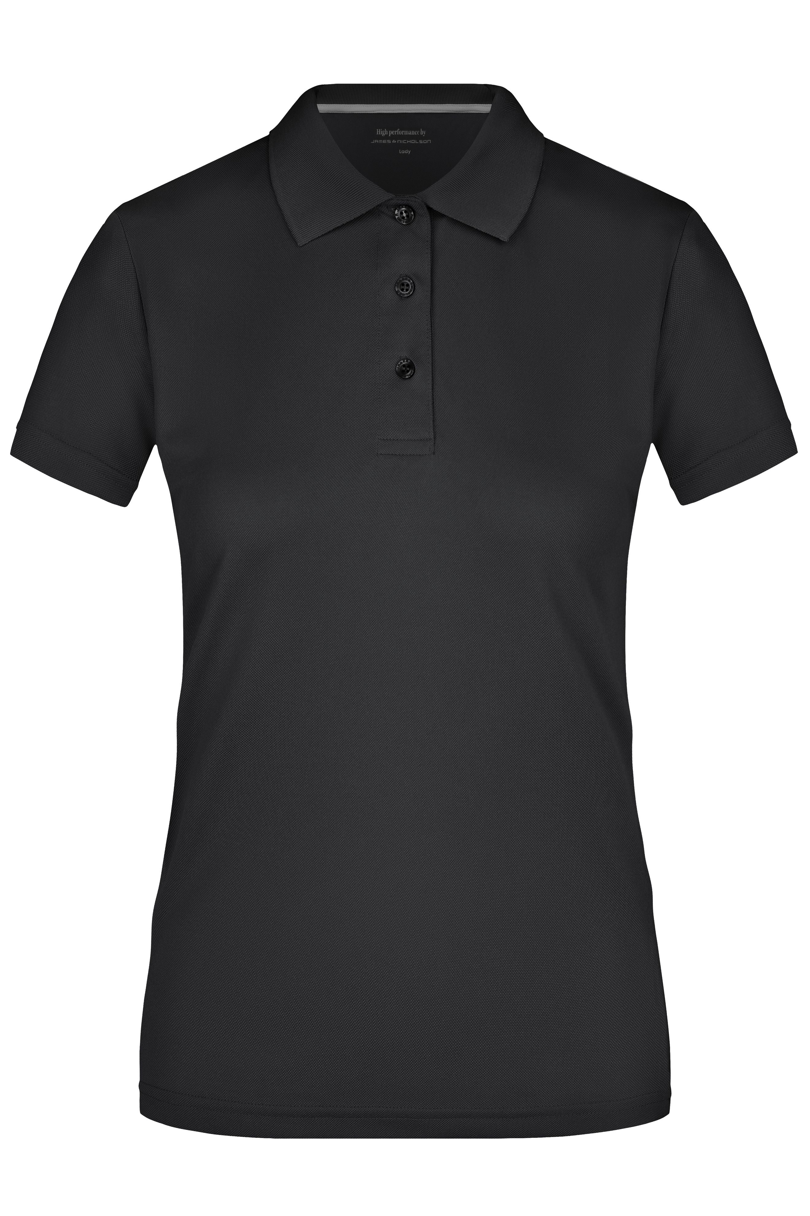 James & Nicholson Damen Funktionspolo black