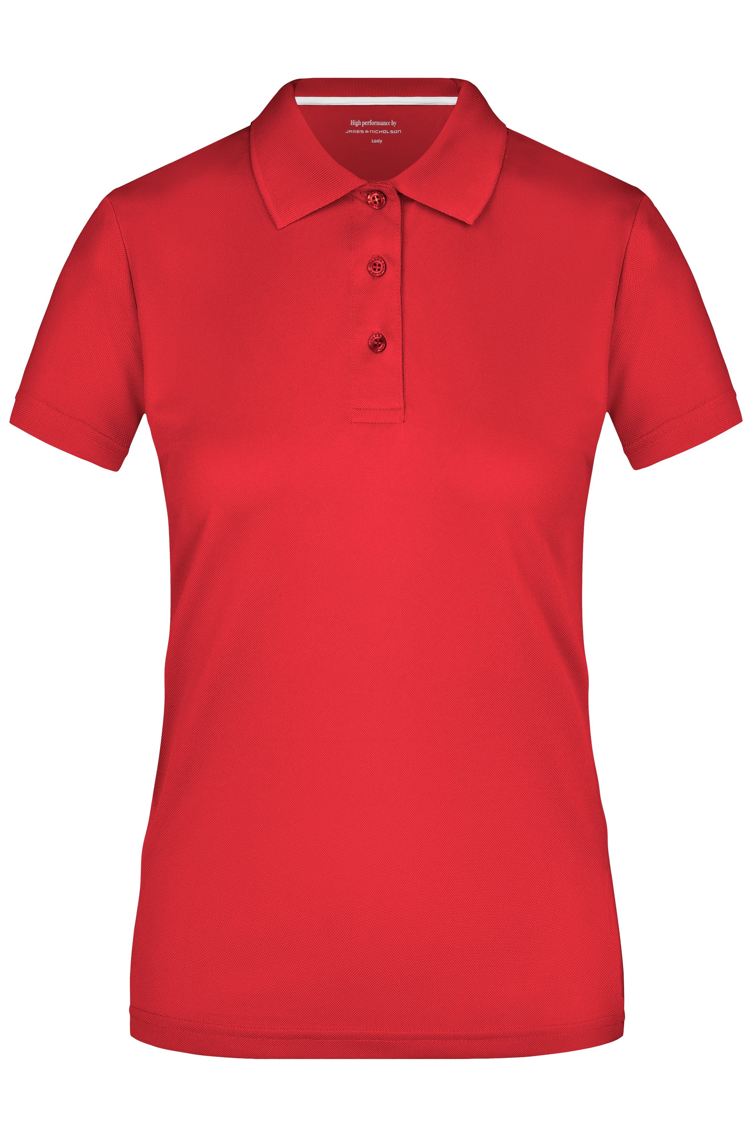 James & Nicholson Damen Funktionspolo red
