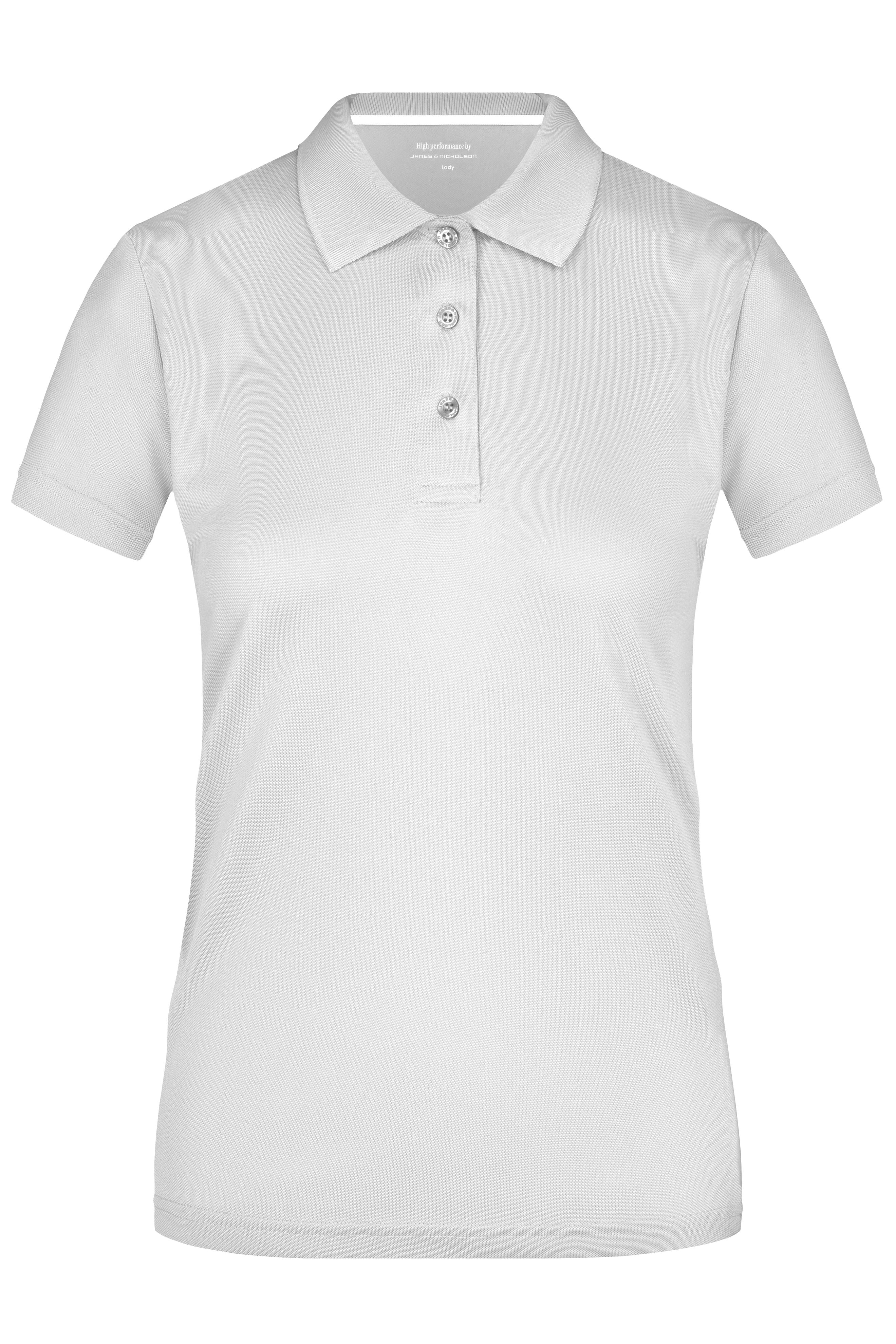 James & Nicholson Damen Funktionspolo white
