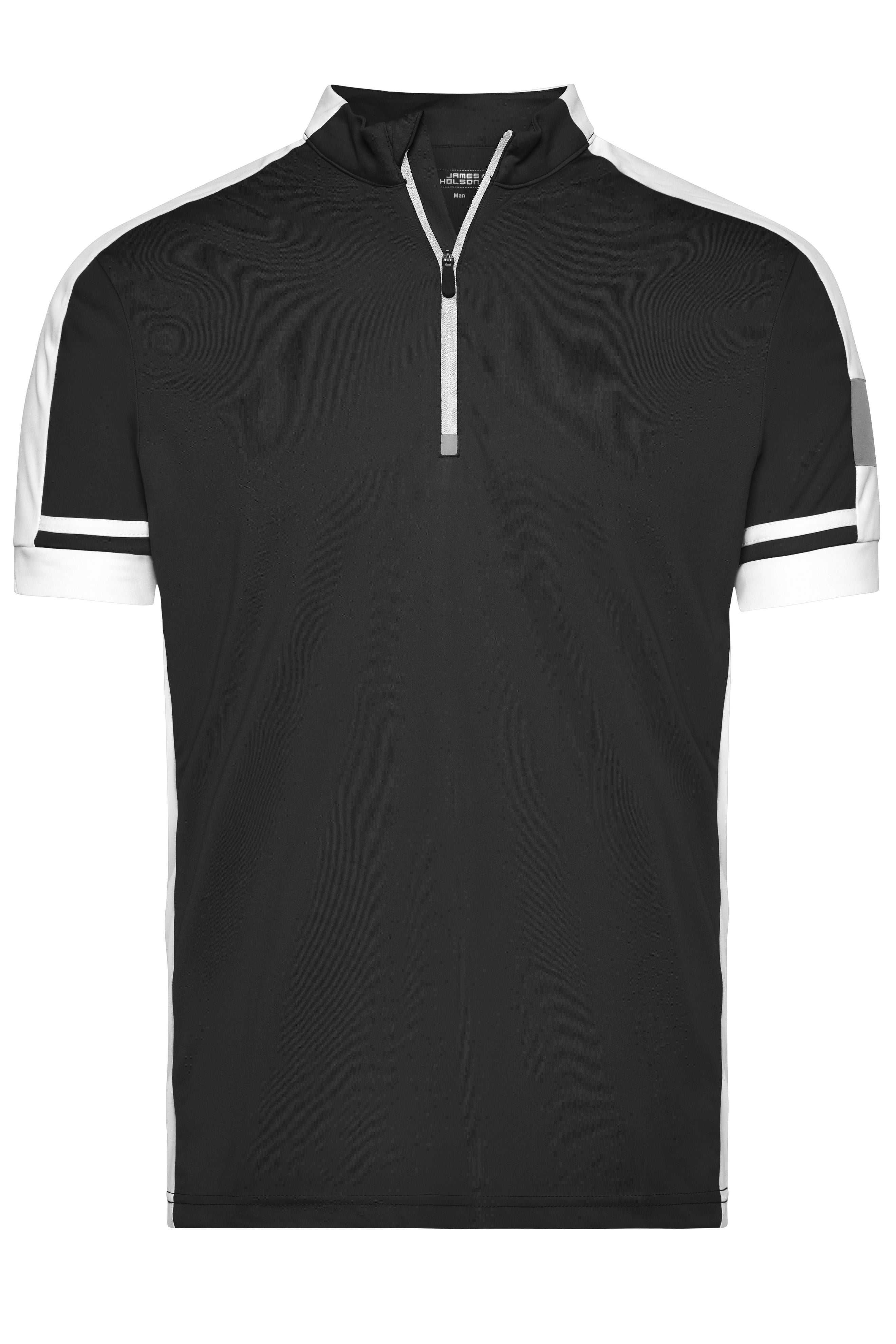James & Nicholson Herren Rad-Shirt Cooldry black