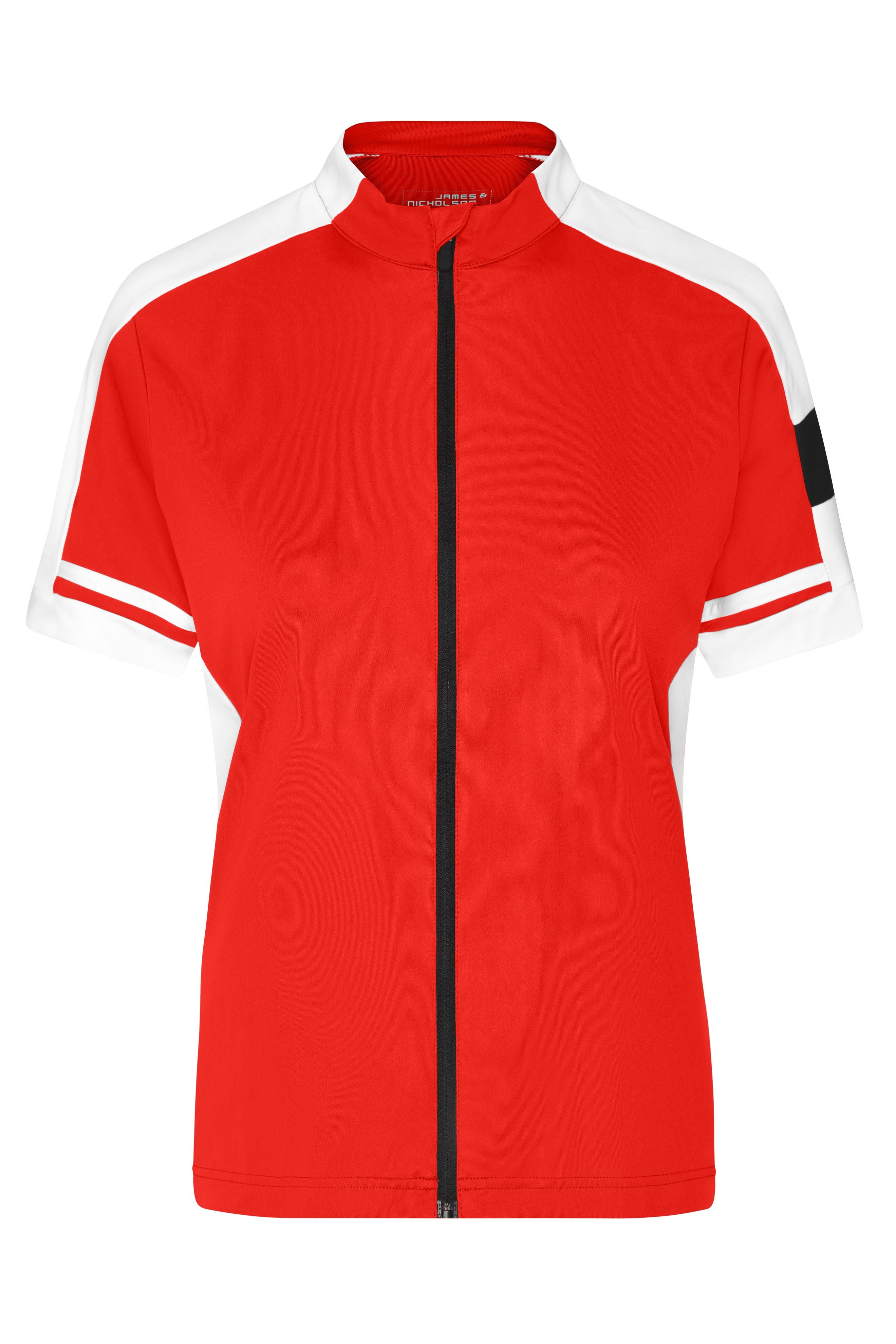 James & Nicholson Damen Radshirt mit Zipper red