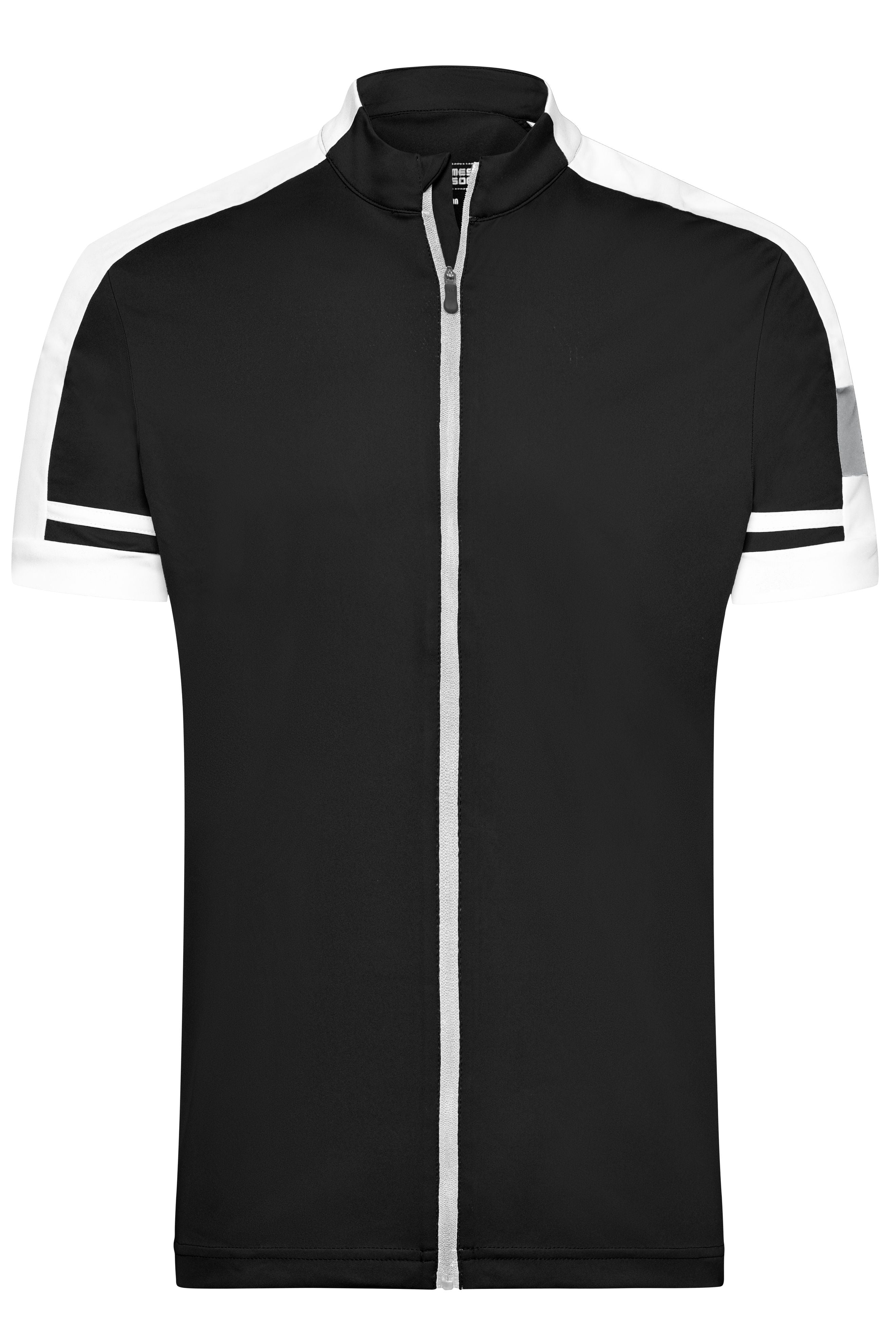 James & Nicholson Herren Radshirt mit Zipper black