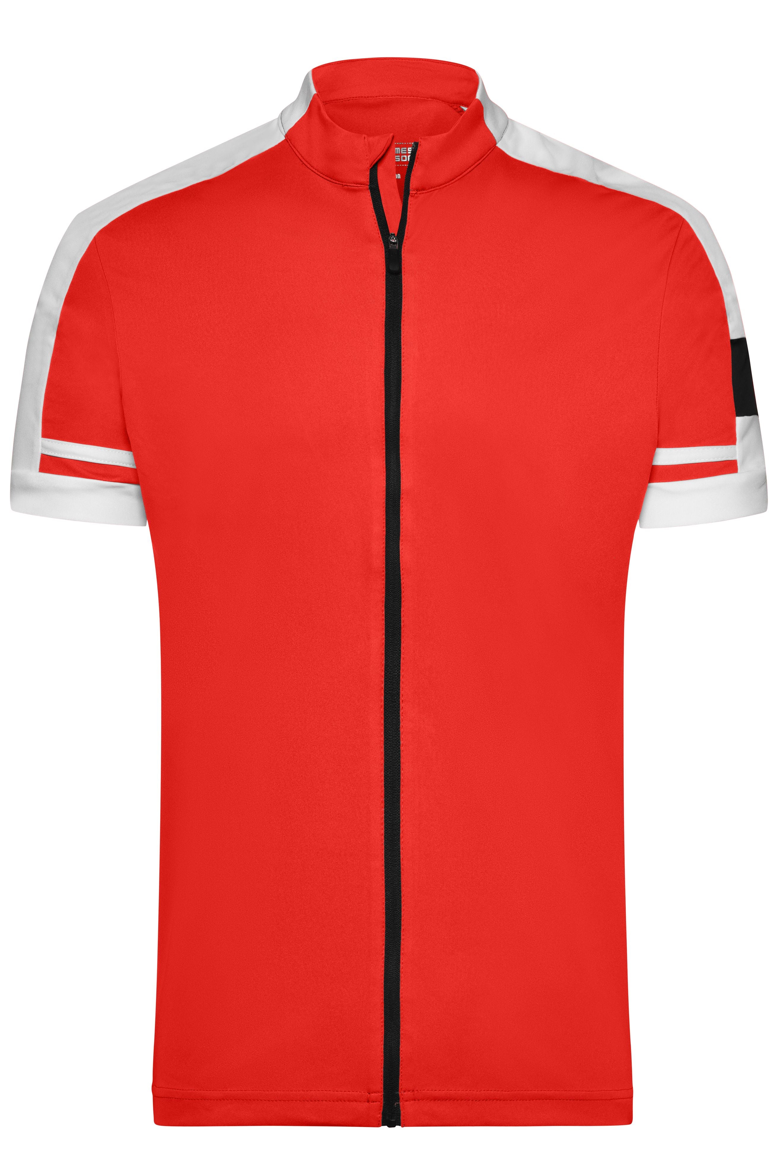 James & Nicholson Herren Radshirt mit Zipper red