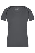 James & Nicholson Damen Funktions-Shirt für Fitness und Sport titan/black