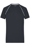 James & Nicholson Herren Funktions-Shirt für Fitness und Sport black/white