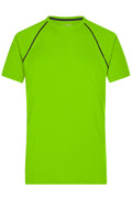 James & Nicholson Herren Funktions-Shirt für Fitness und Sport bright-green/black