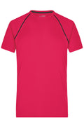 James & Nicholson Herren Funktions-Shirt für Fitness und Sport bright-pink/titan