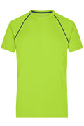 James & Nicholson Herren Funktions-Shirt für Fitness und Sport bright-yellow/bright-blue