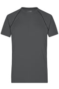 James & Nicholson Herren Funktions-Shirt für Fitness und Sport titan/black