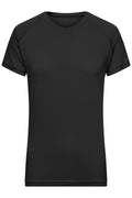 James & Nicholson Damen Sportshirt aus recyceltem Polyester black