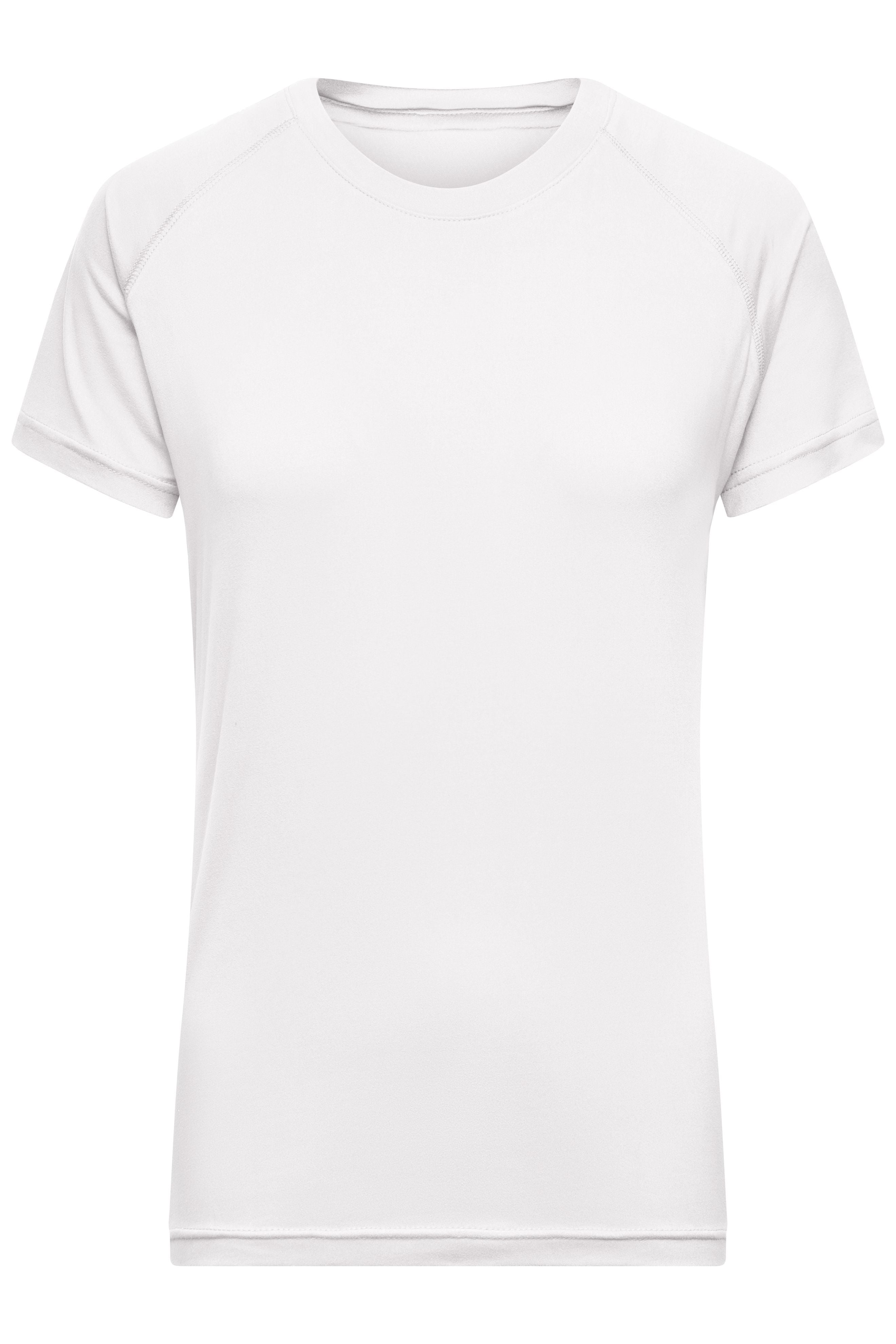 James & Nicholson Damen Sportshirt aus recyceltem Polyester white