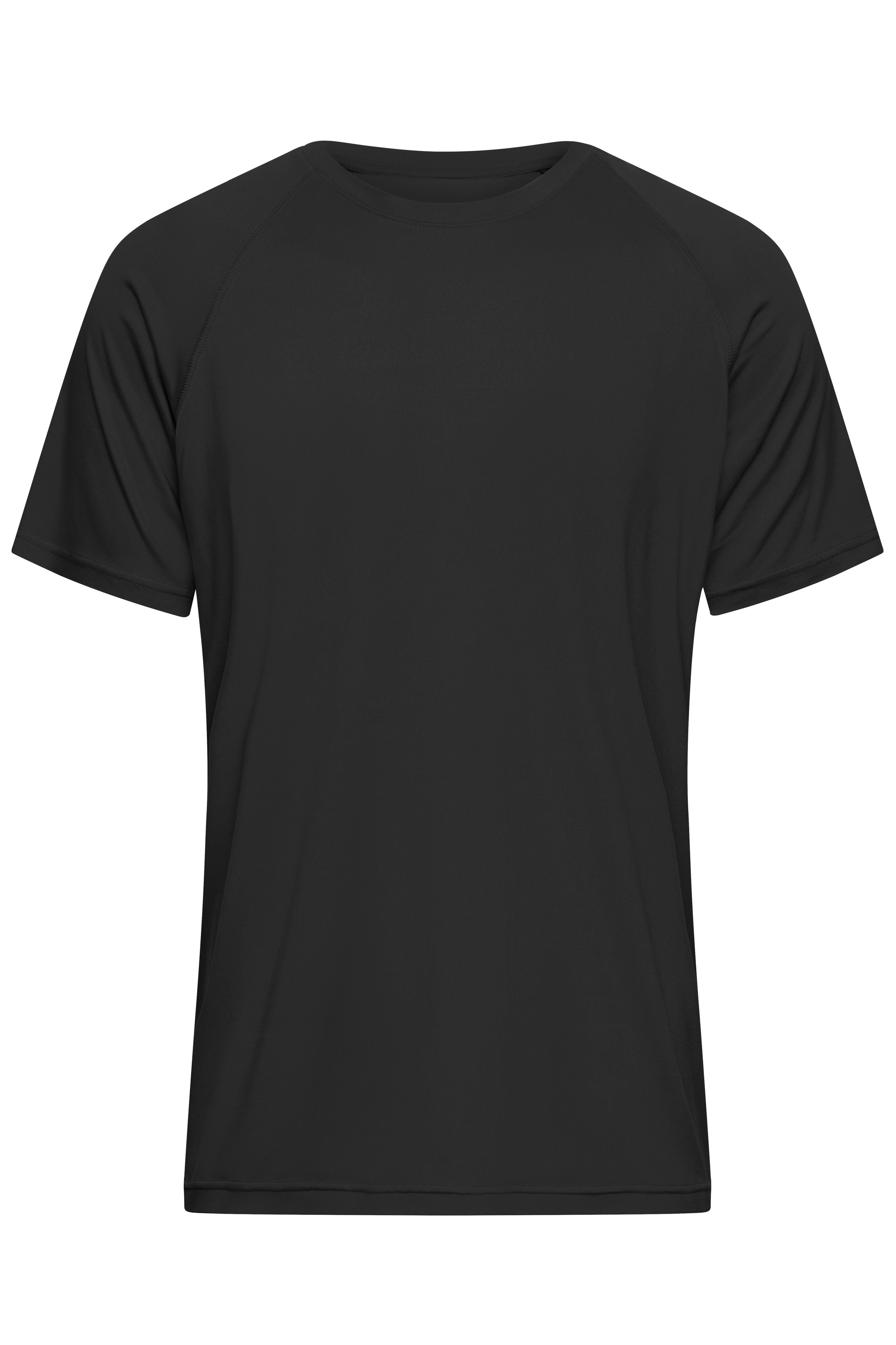 James & Nicholson Herren Sportshirt aus recyceltem Polyester black