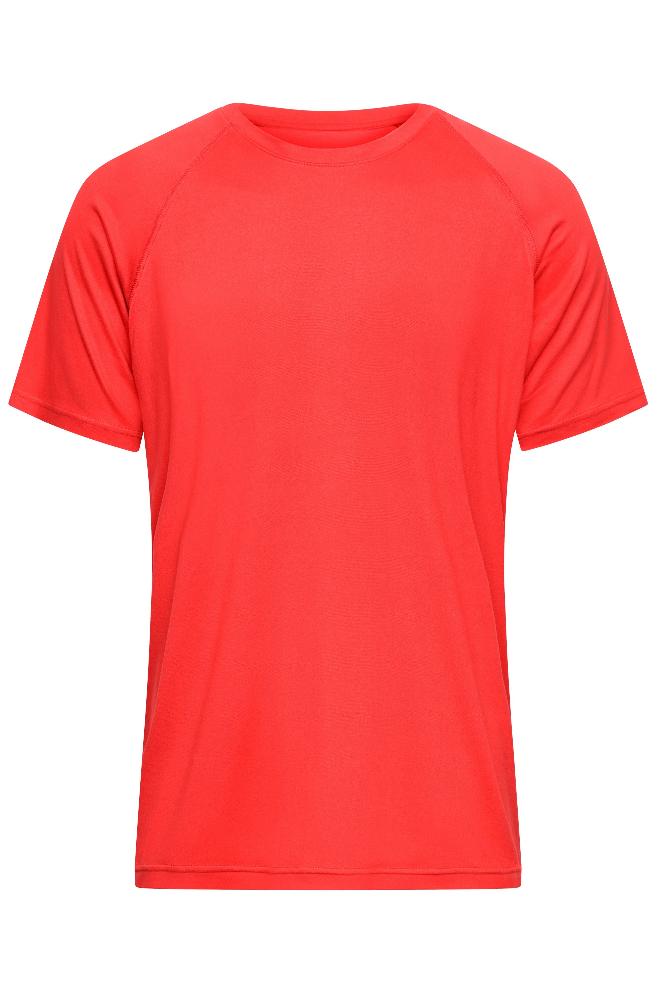 James & Nicholson Herren Sportshirt aus recyceltem Polyester bright-red