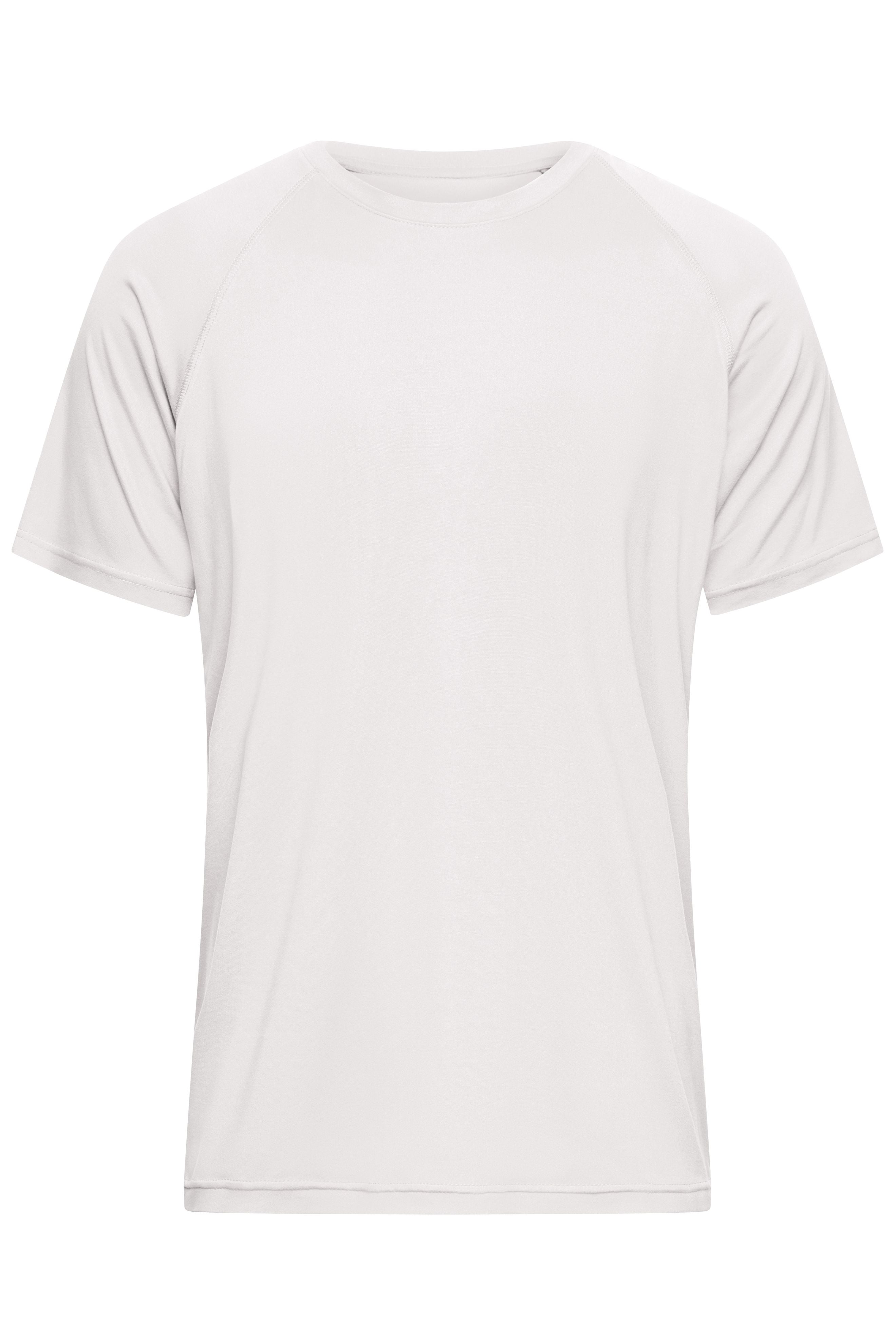 James & Nicholson Herren Sportshirt aus recyceltem Polyester white