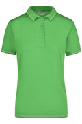 James & Nicholson Damenpolo Elastic lime-green/white
